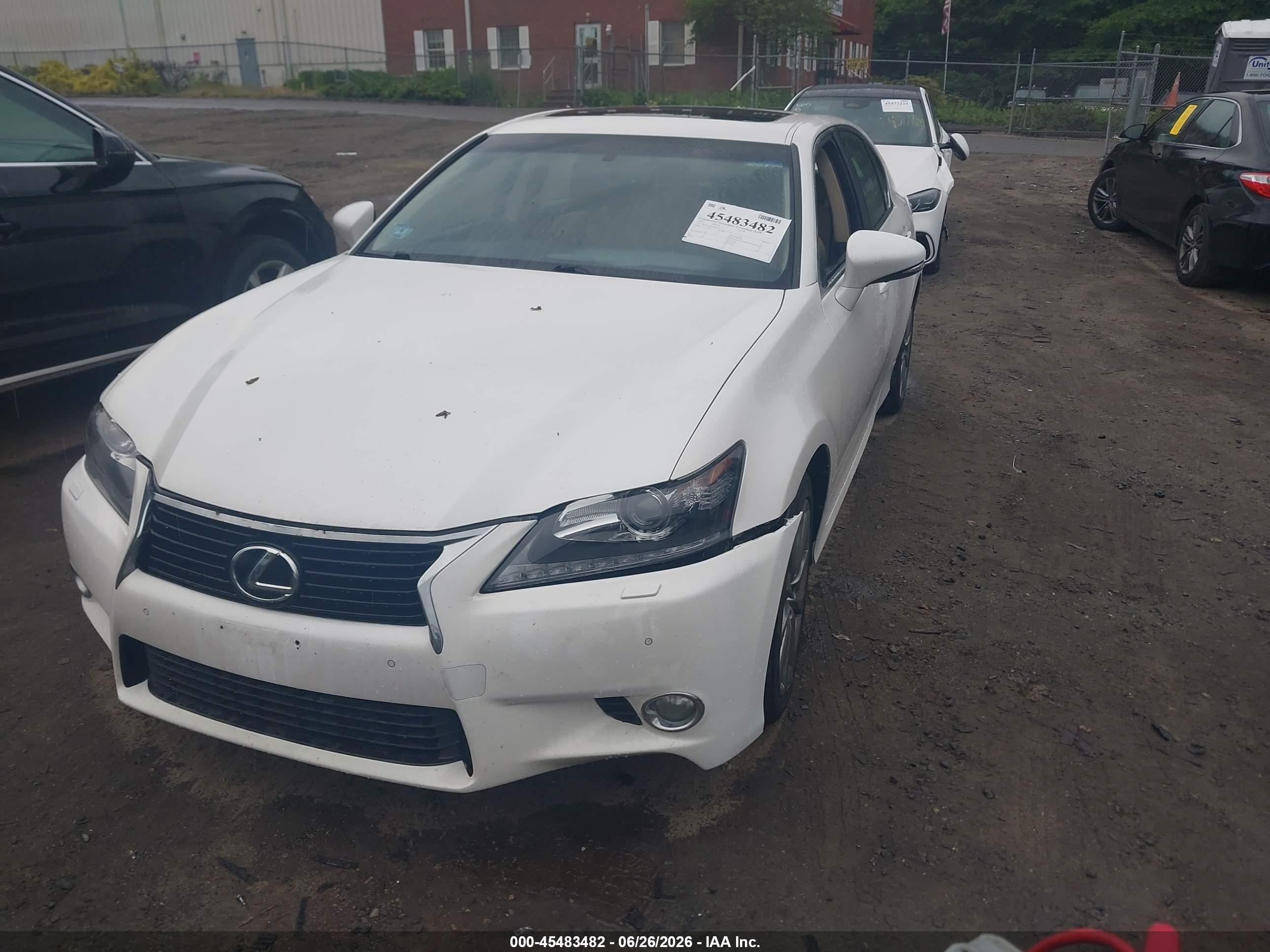 2014 Lexus Gs 350 White vin: JTHCE1BL6E5026073