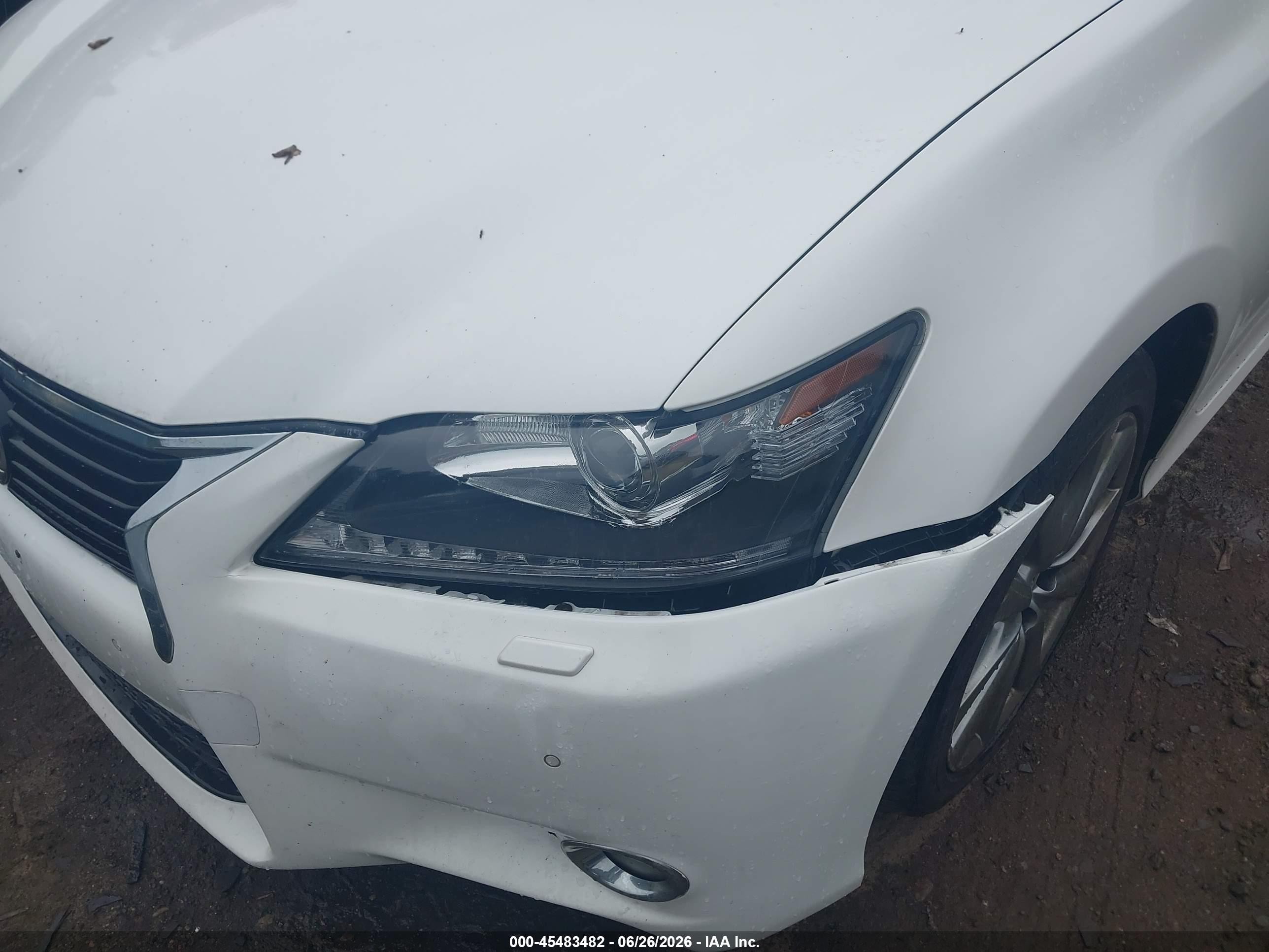 2014 Lexus Gs 350 White vin: JTHCE1BL6E5026073