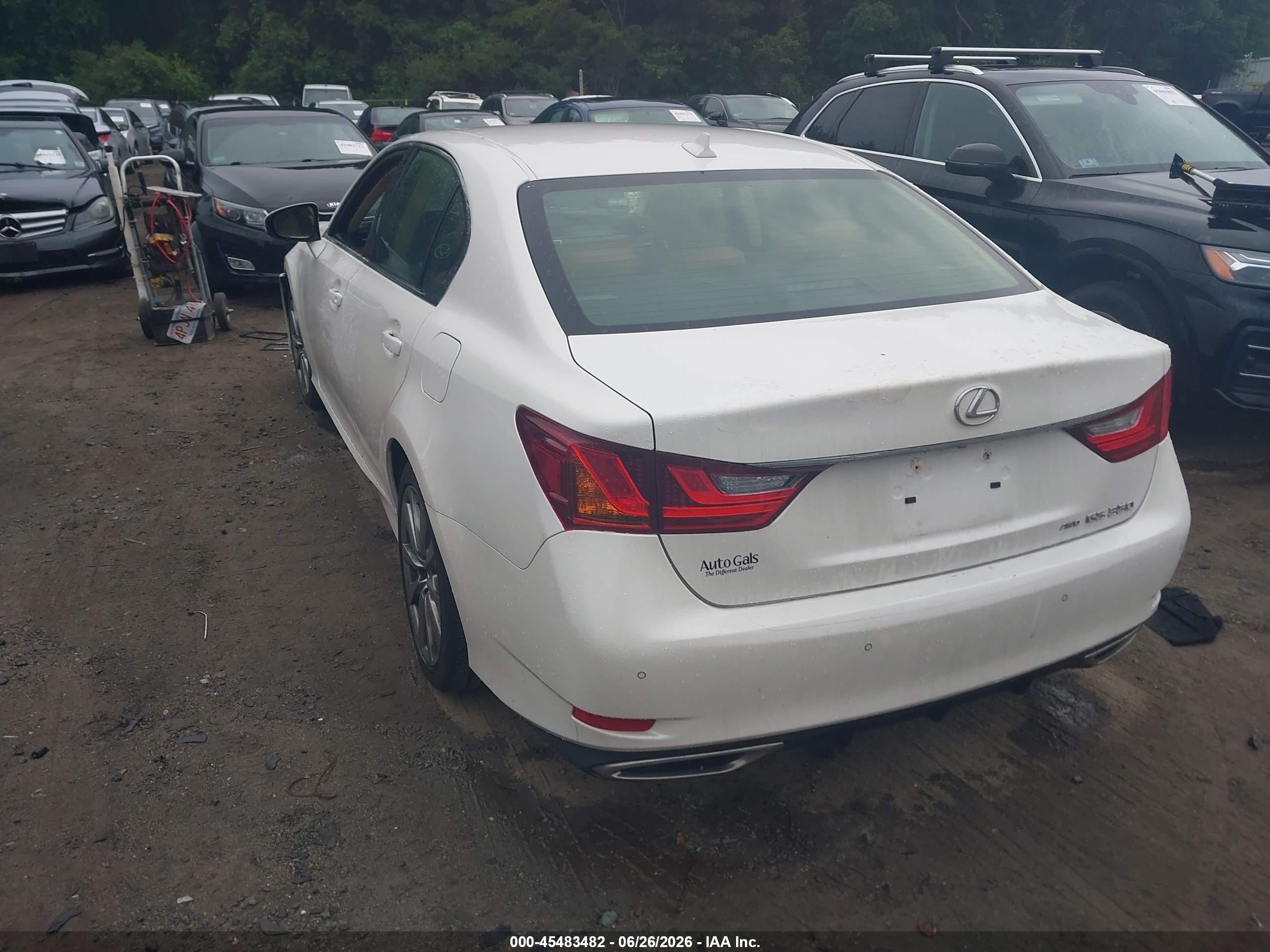 2014 Lexus Gs 350 White vin: JTHCE1BL6E5026073