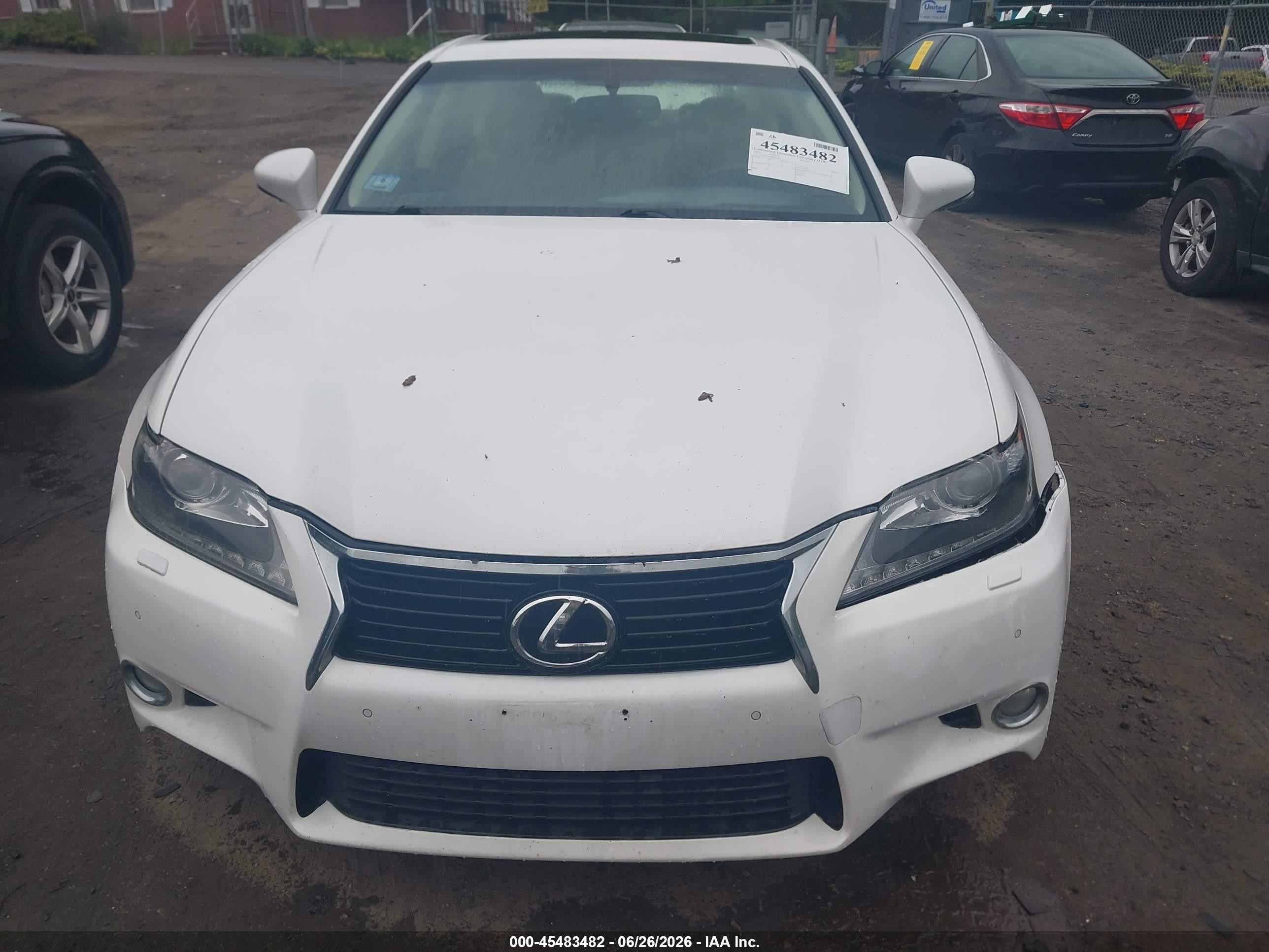 2014 Lexus Gs 350 White vin: JTHCE1BL6E5026073