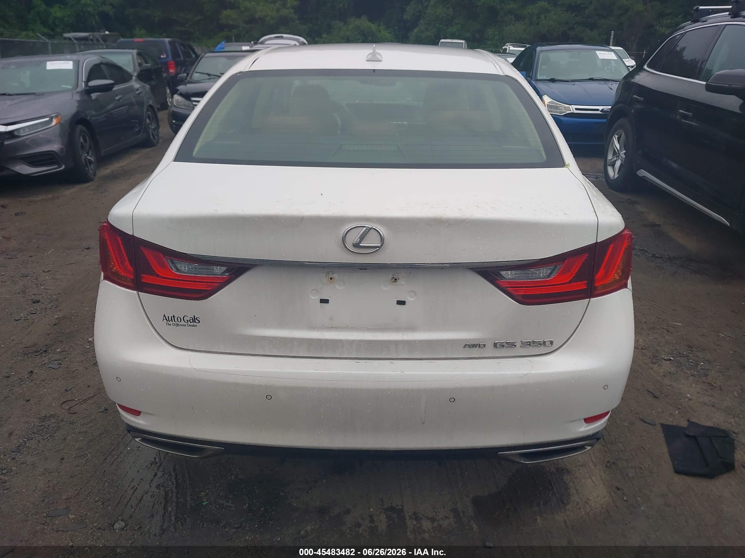 2014 Lexus Gs 350 White vin: JTHCE1BL6E5026073