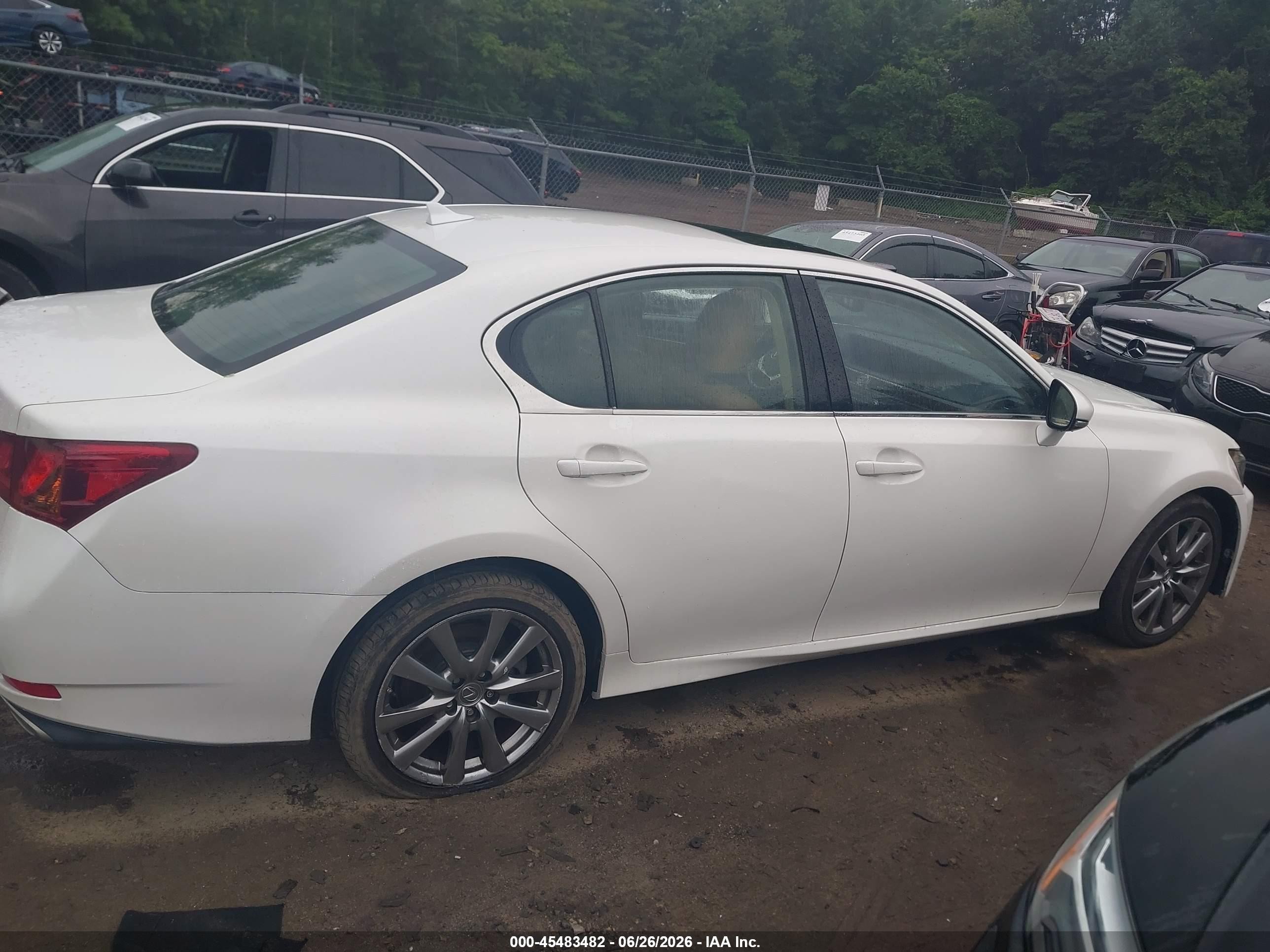 2014 Lexus Gs 350 White vin: JTHCE1BL6E5026073