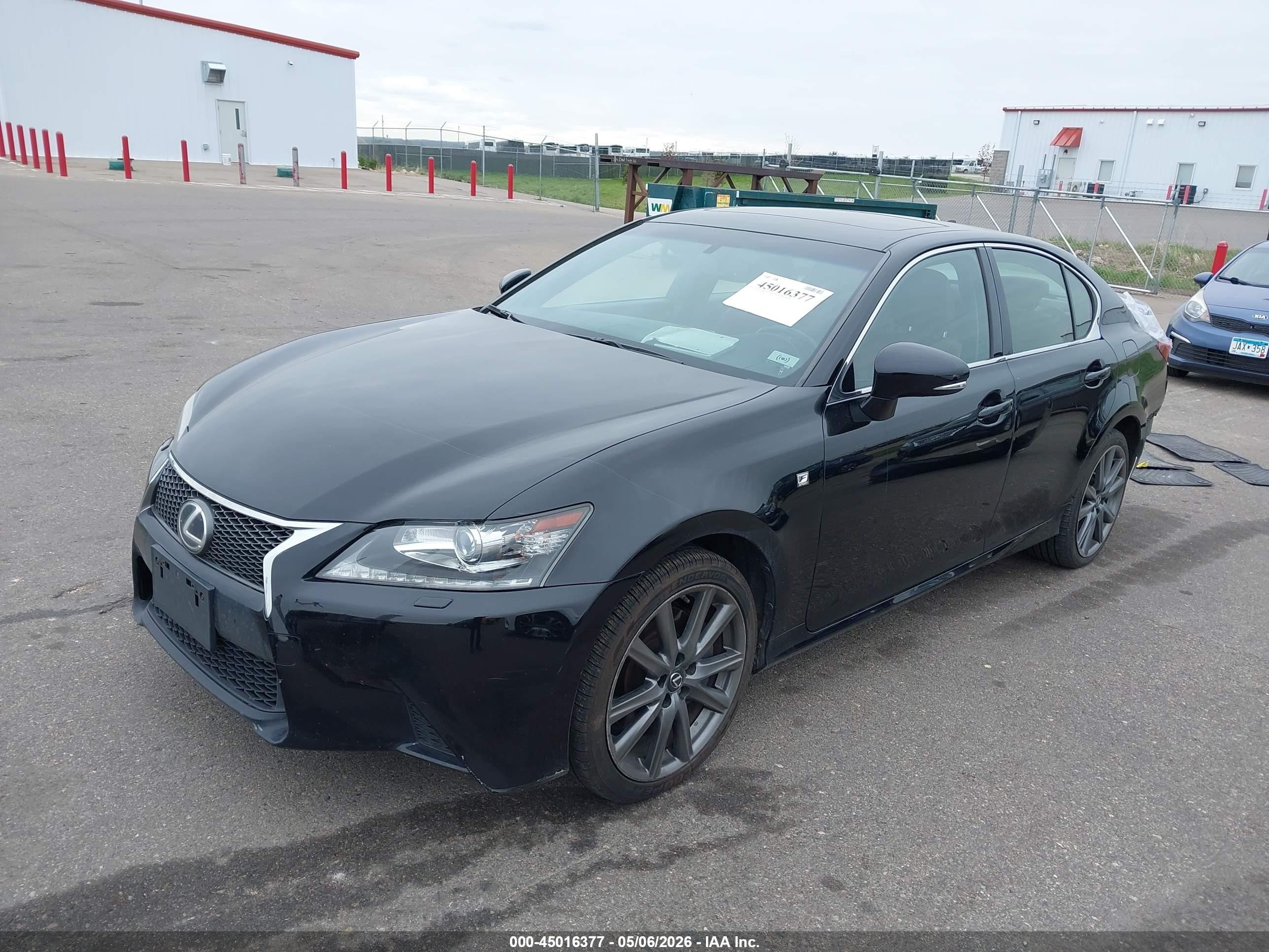 2015 Lexus Gs 350   Black vin: JTHCE1BL6FA002042