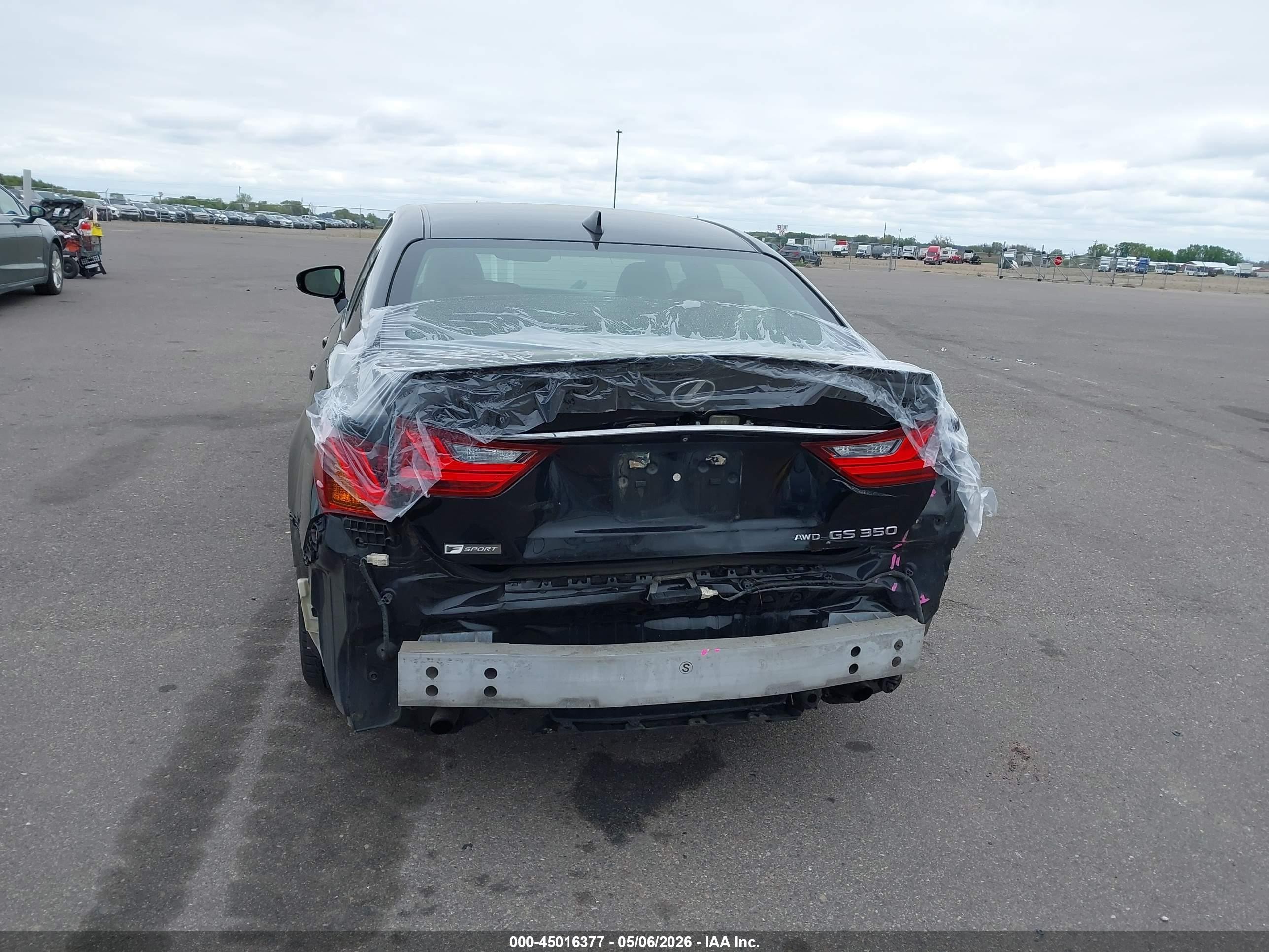 2015 Lexus Gs 350   Black vin: JTHCE1BL6FA002042