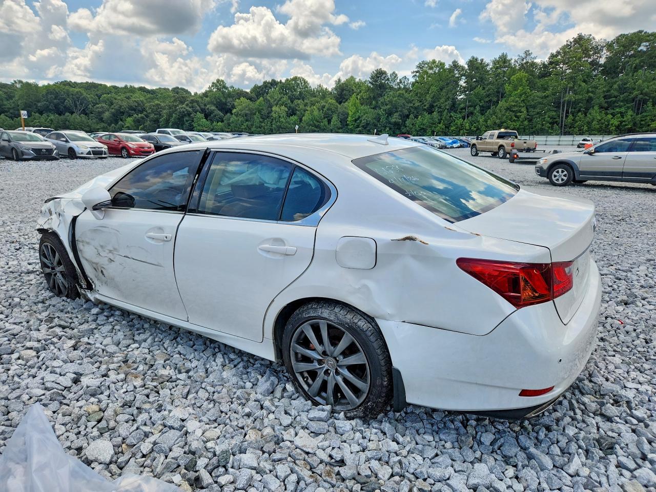 2013 Lexus Gs 350 White vin: JTHCE1BL7D5006638
