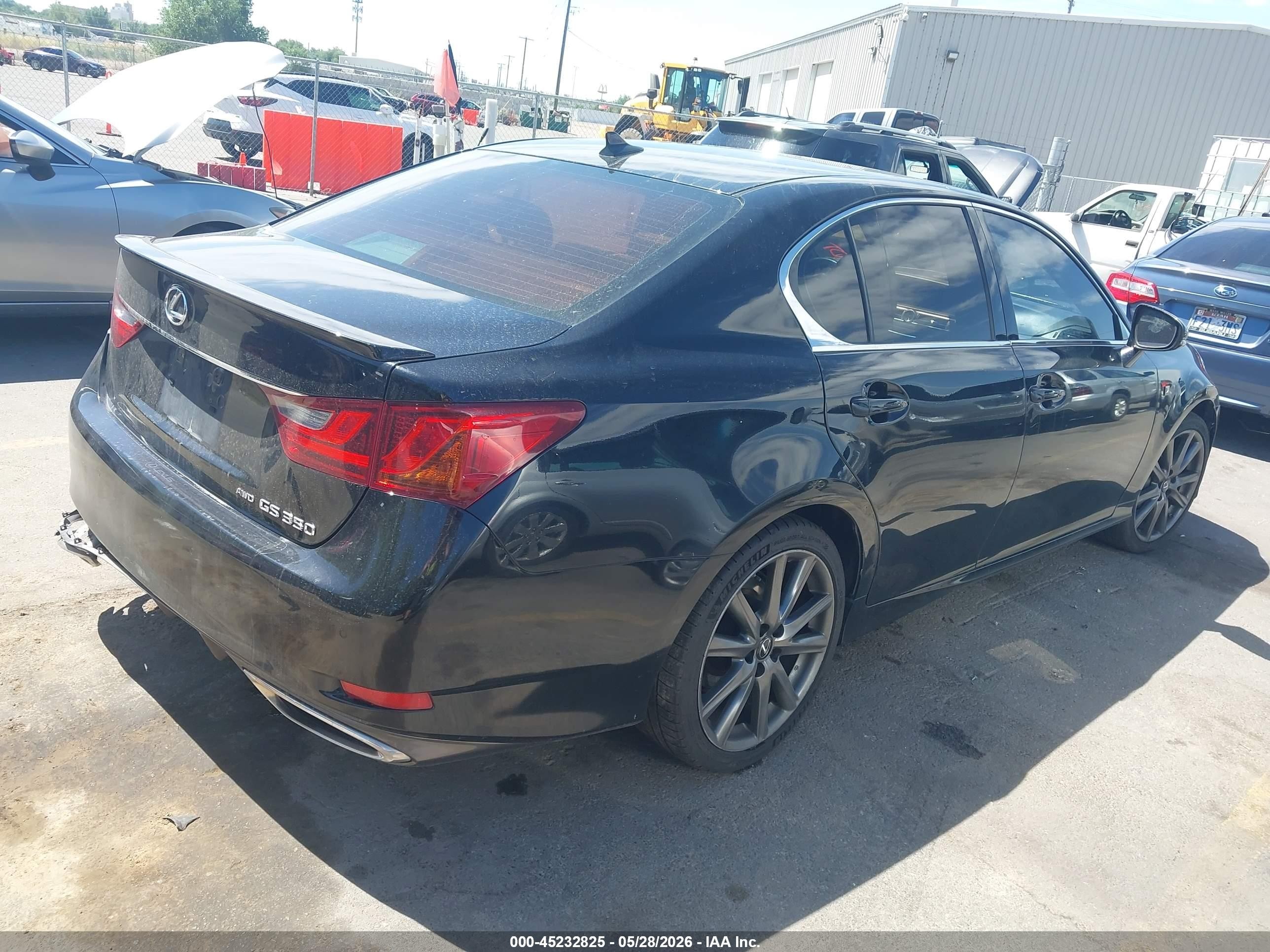 2014 Lexus Gs 350 Black vin: JTHCE1BL7E5026597