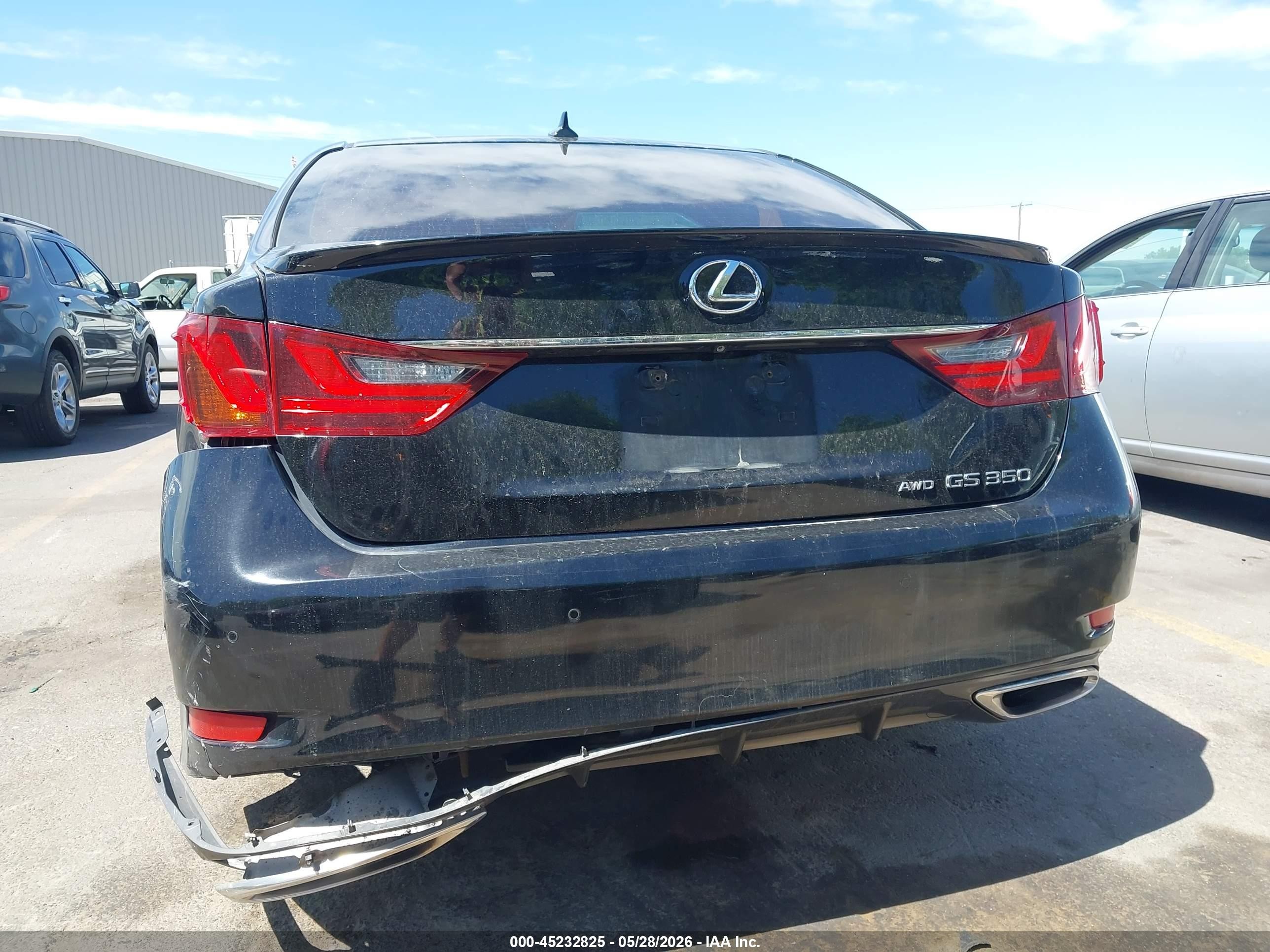 2014 Lexus Gs 350 Black vin: JTHCE1BL7E5026597