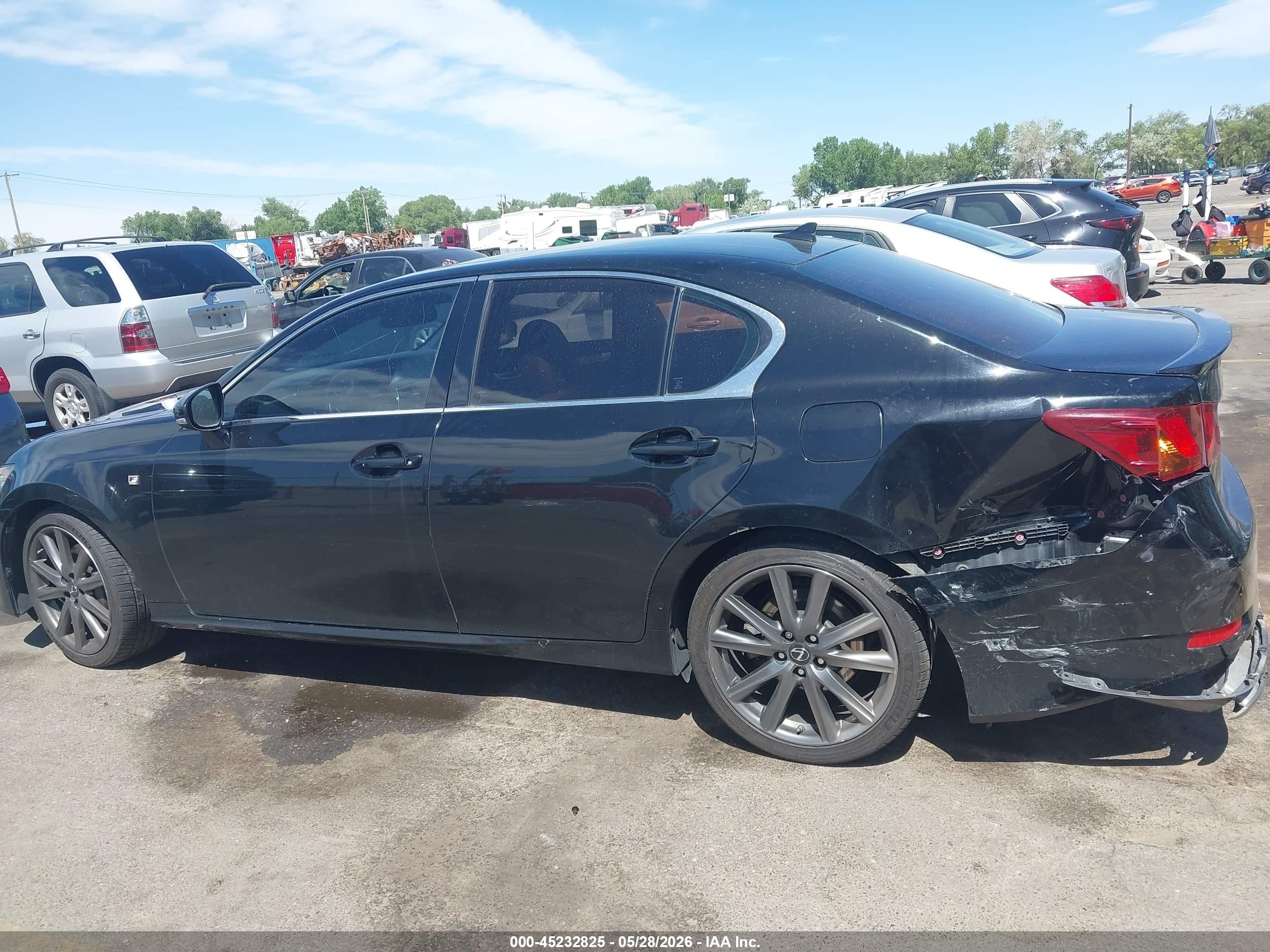 2014 Lexus Gs 350 Black vin: JTHCE1BL7E5026597