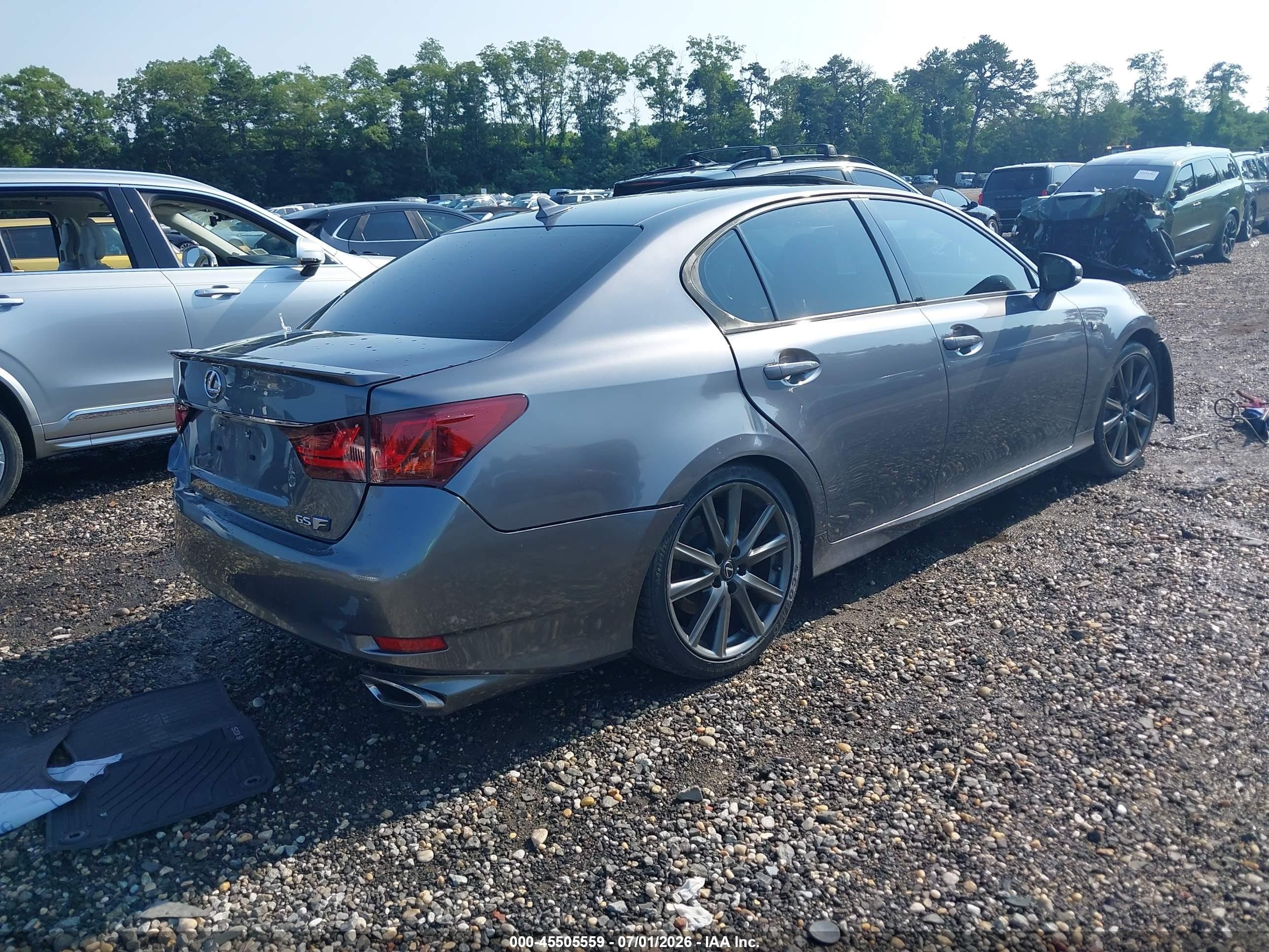2014 Lexus Gs 350   Gray vin: JTHCE1BL7E5028284