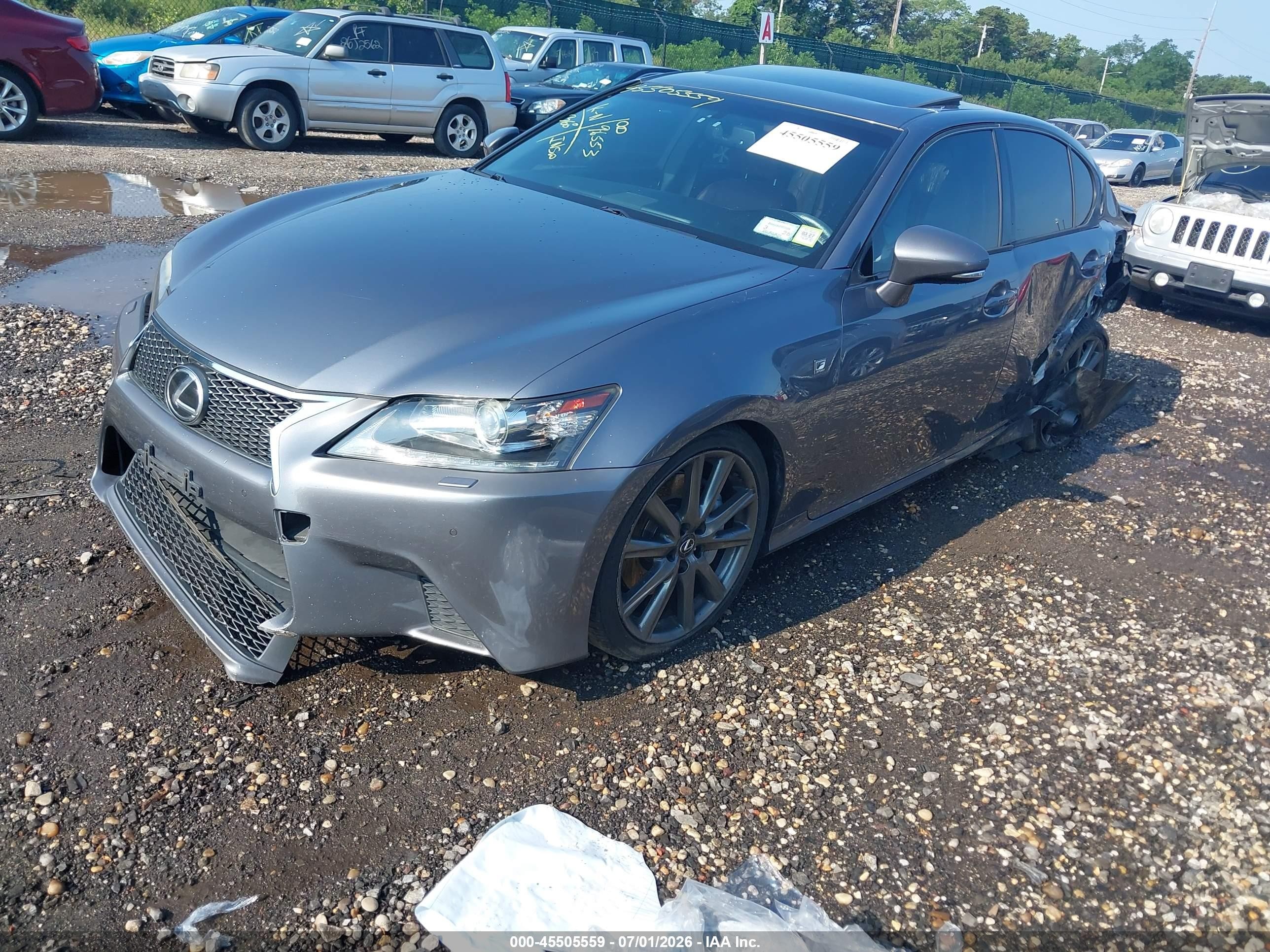2014 Lexus Gs 350   Gray vin: JTHCE1BL7E5028284