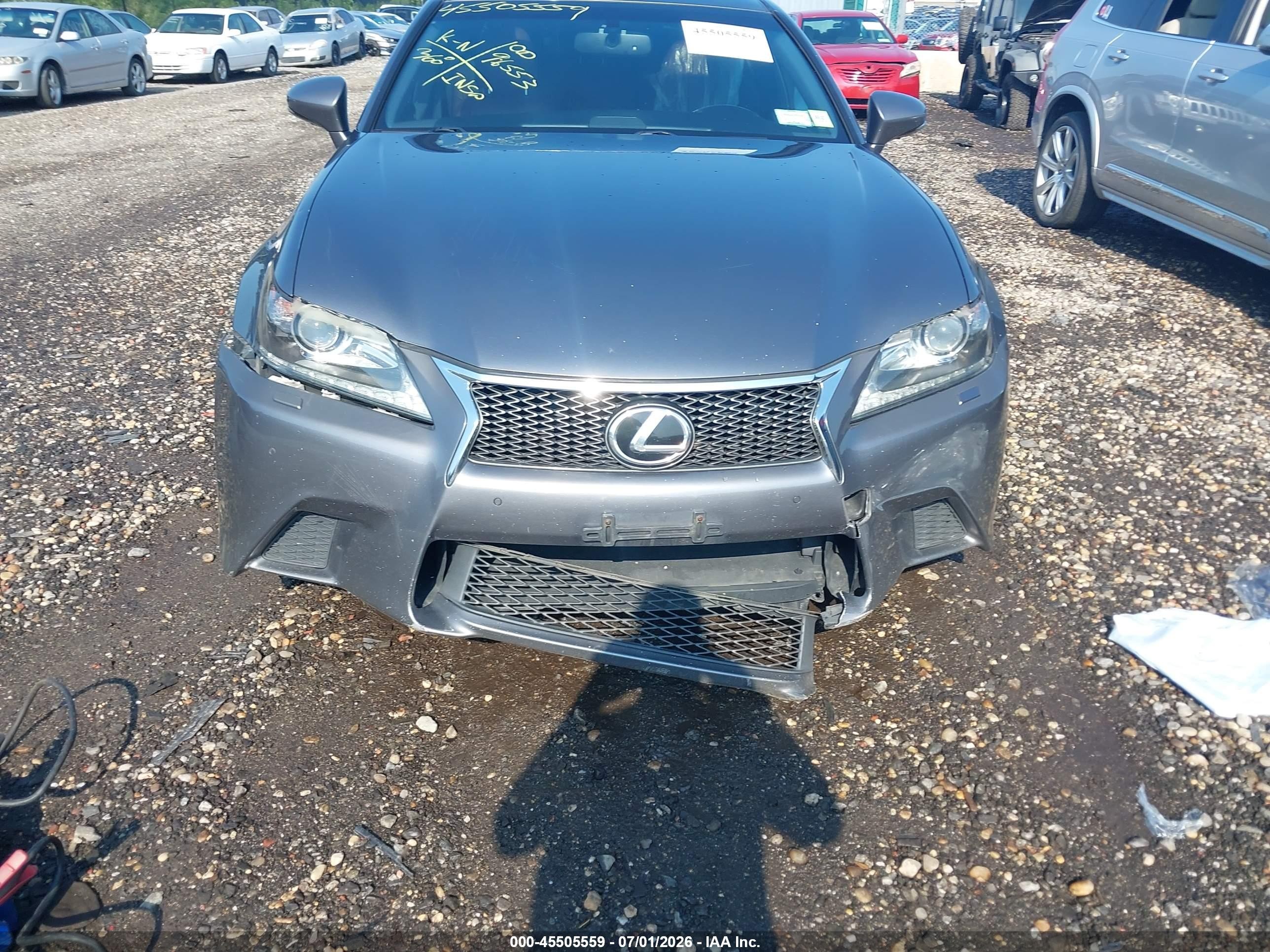 2014 Lexus Gs 350   Gray vin: JTHCE1BL7E5028284