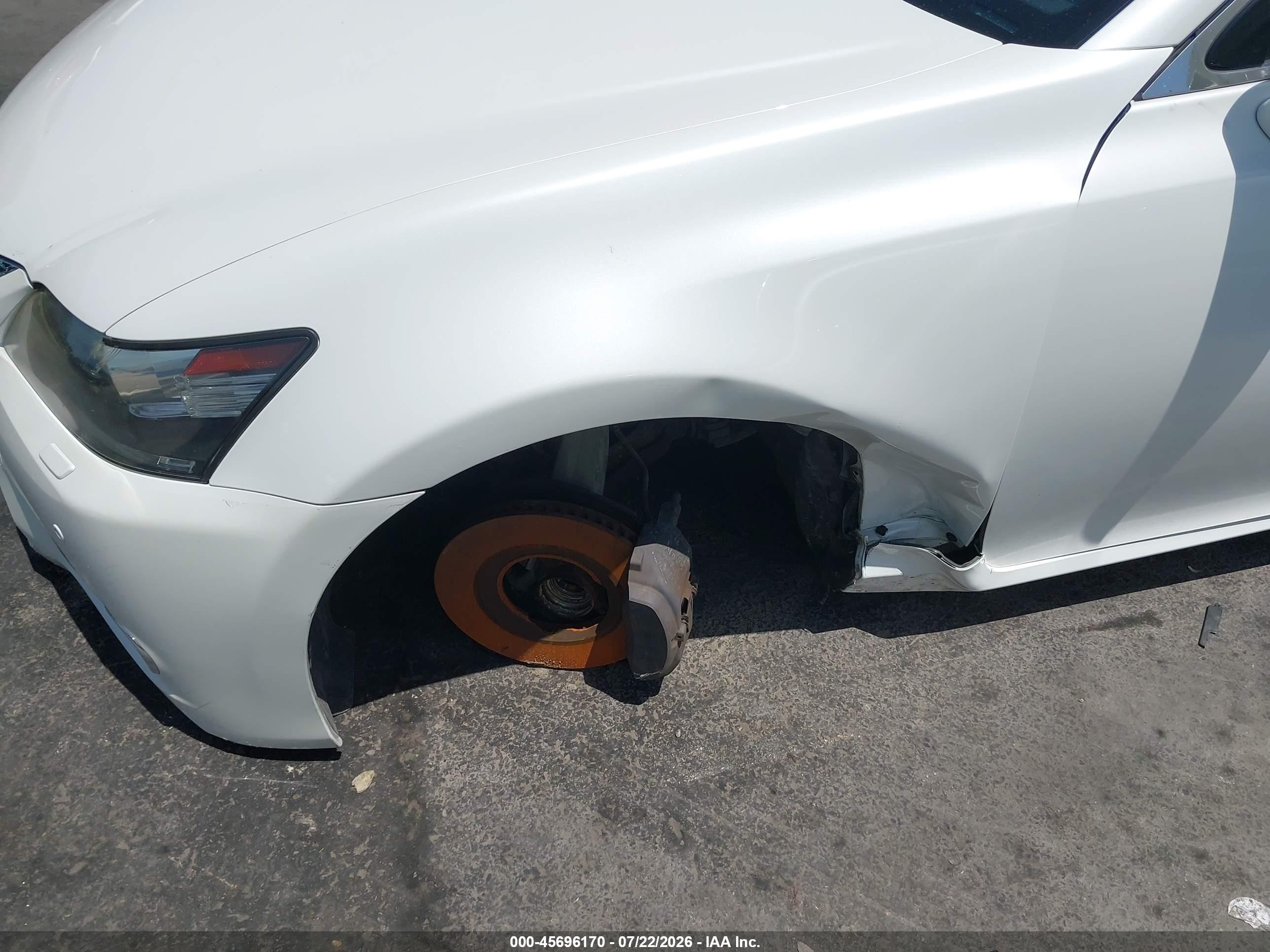 2013 Lexus Gs 350   White vin: JTHCE1BL8D5001741