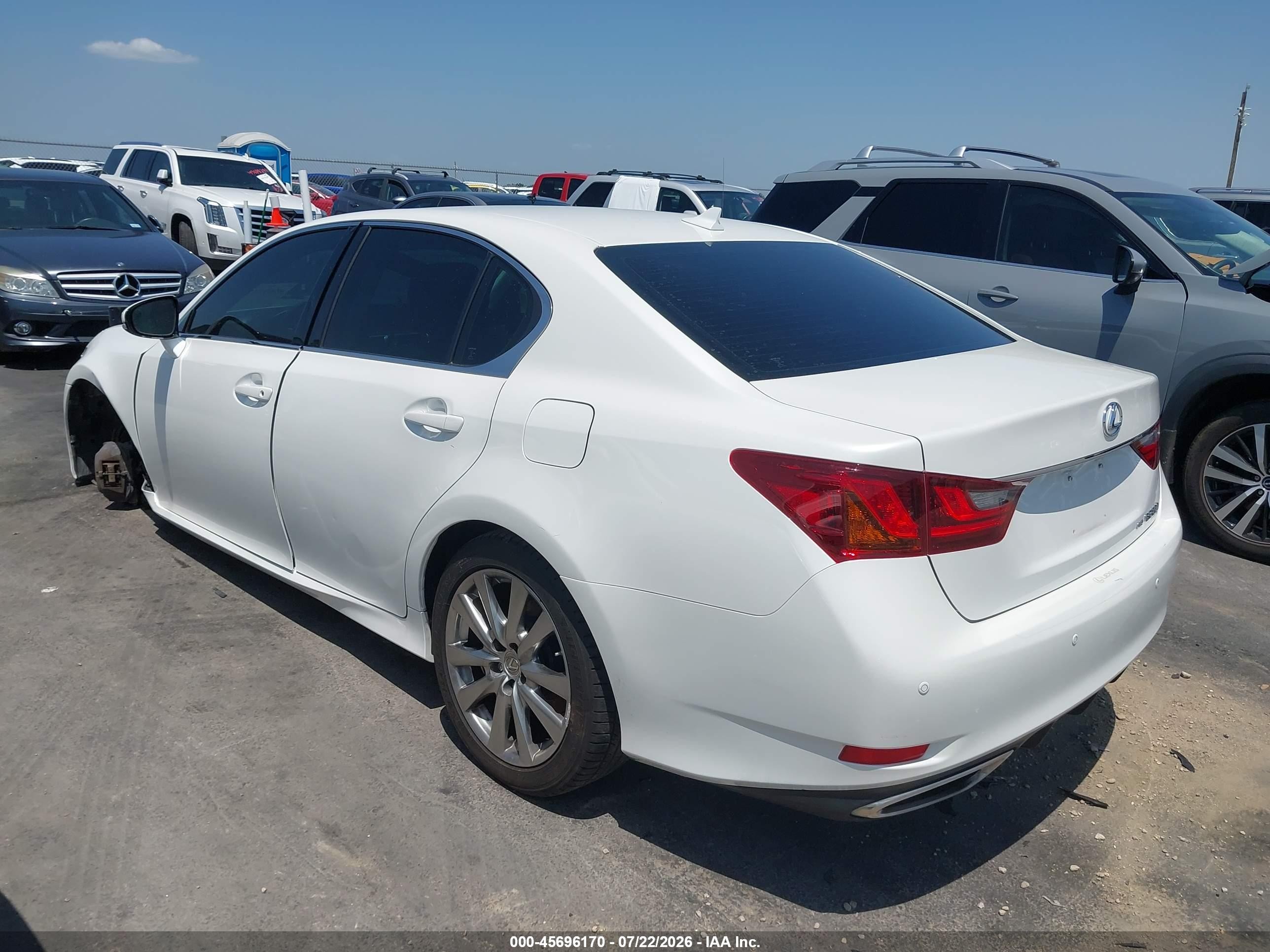 2013 Lexus Gs 350   White vin: JTHCE1BL8D5001741