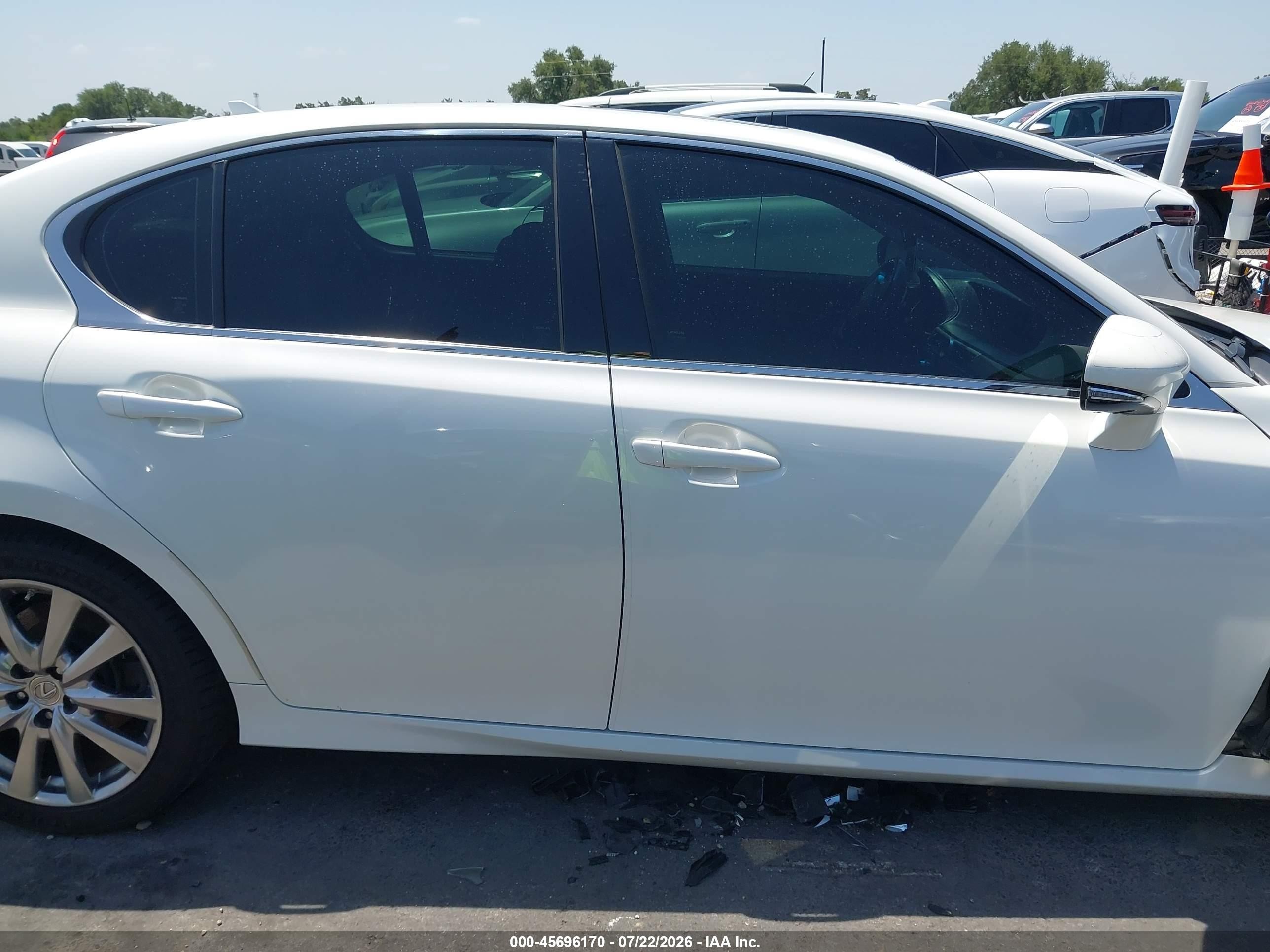 2013 Lexus Gs 350   White vin: JTHCE1BL8D5001741
