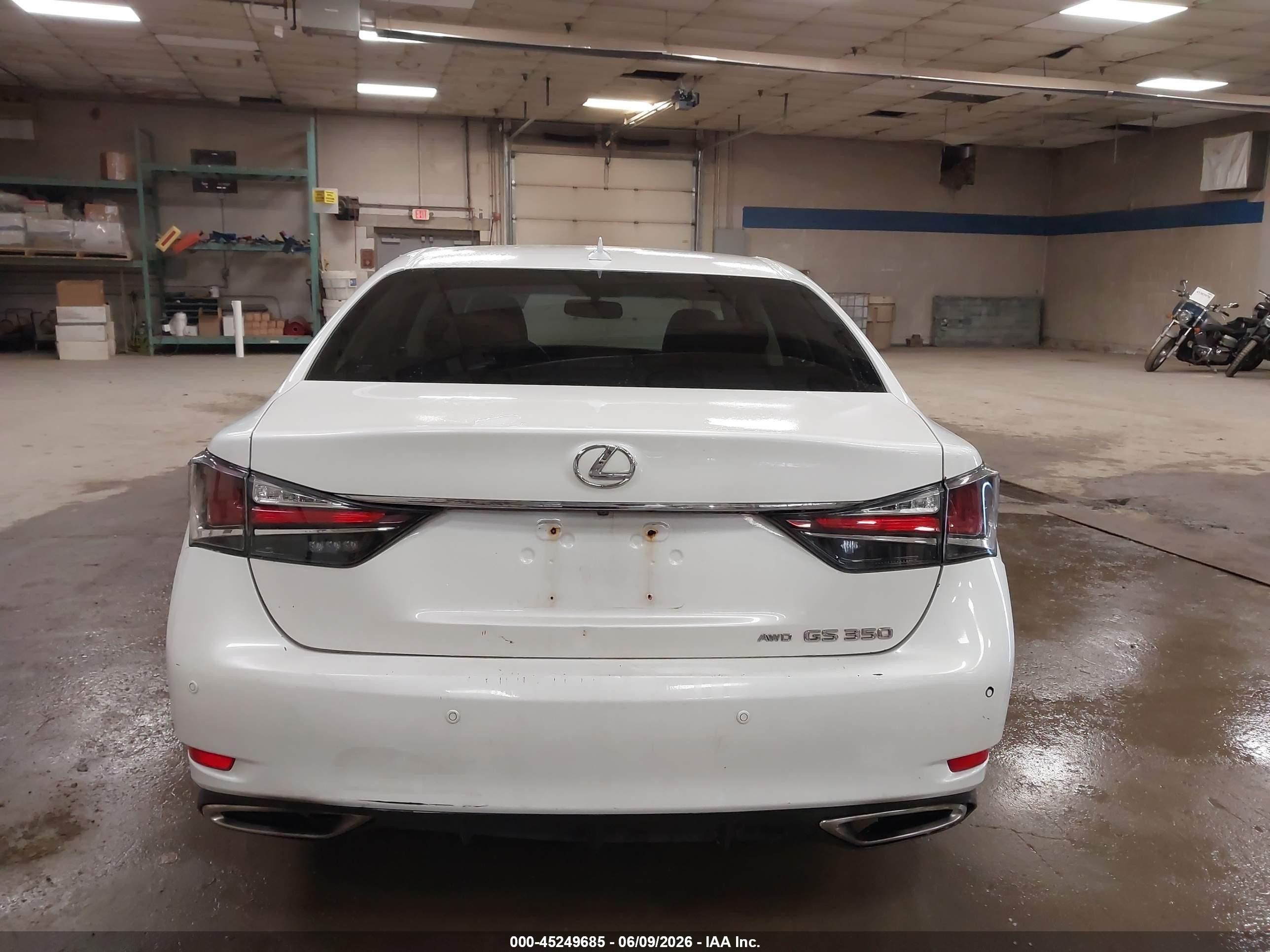 2013 Lexus Gs 350   White vin: JTHCE1BL8D5003036