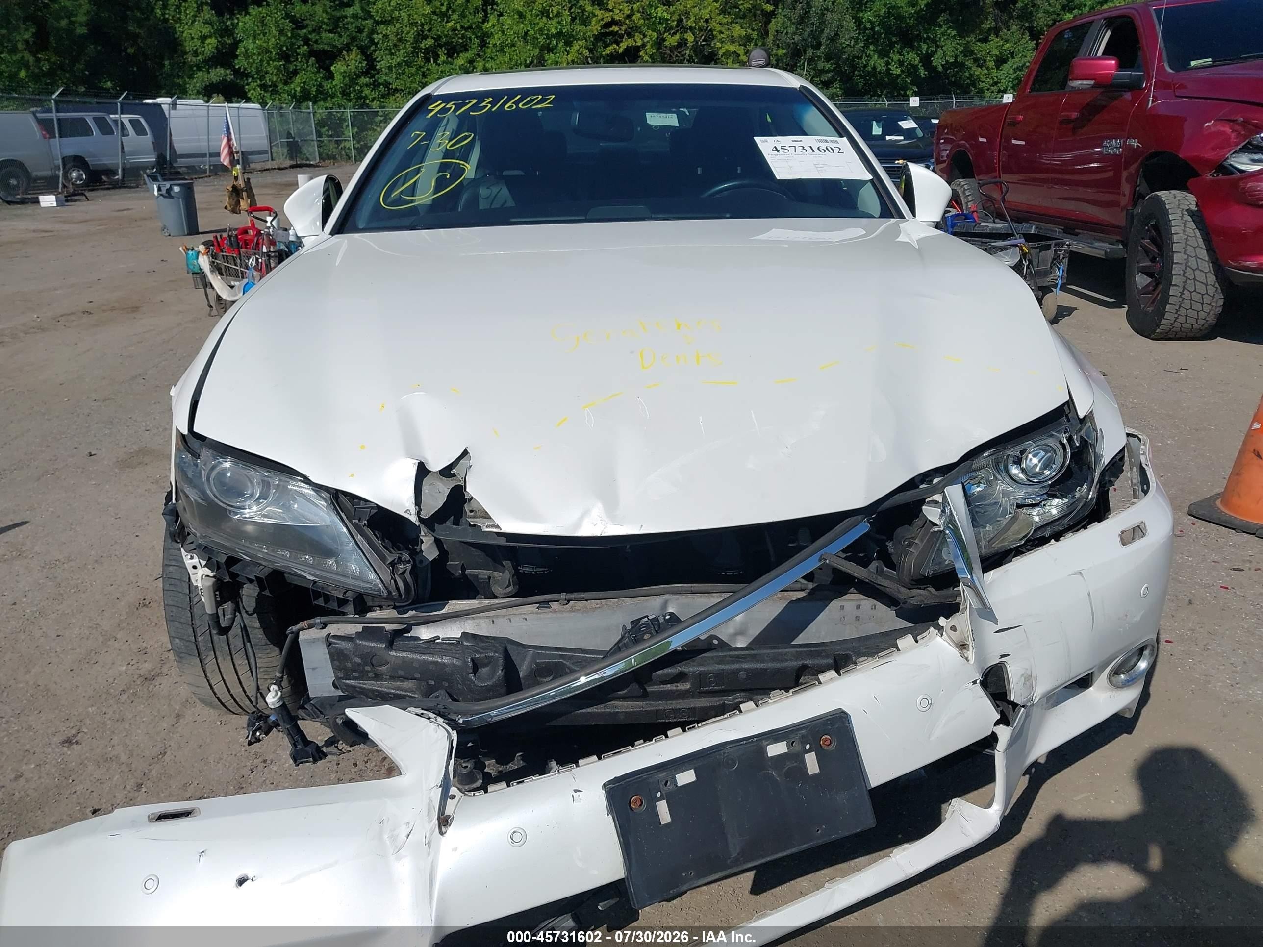 2013 Lexus Gs 350   Белый vin: JTHCE1BL8D5012223