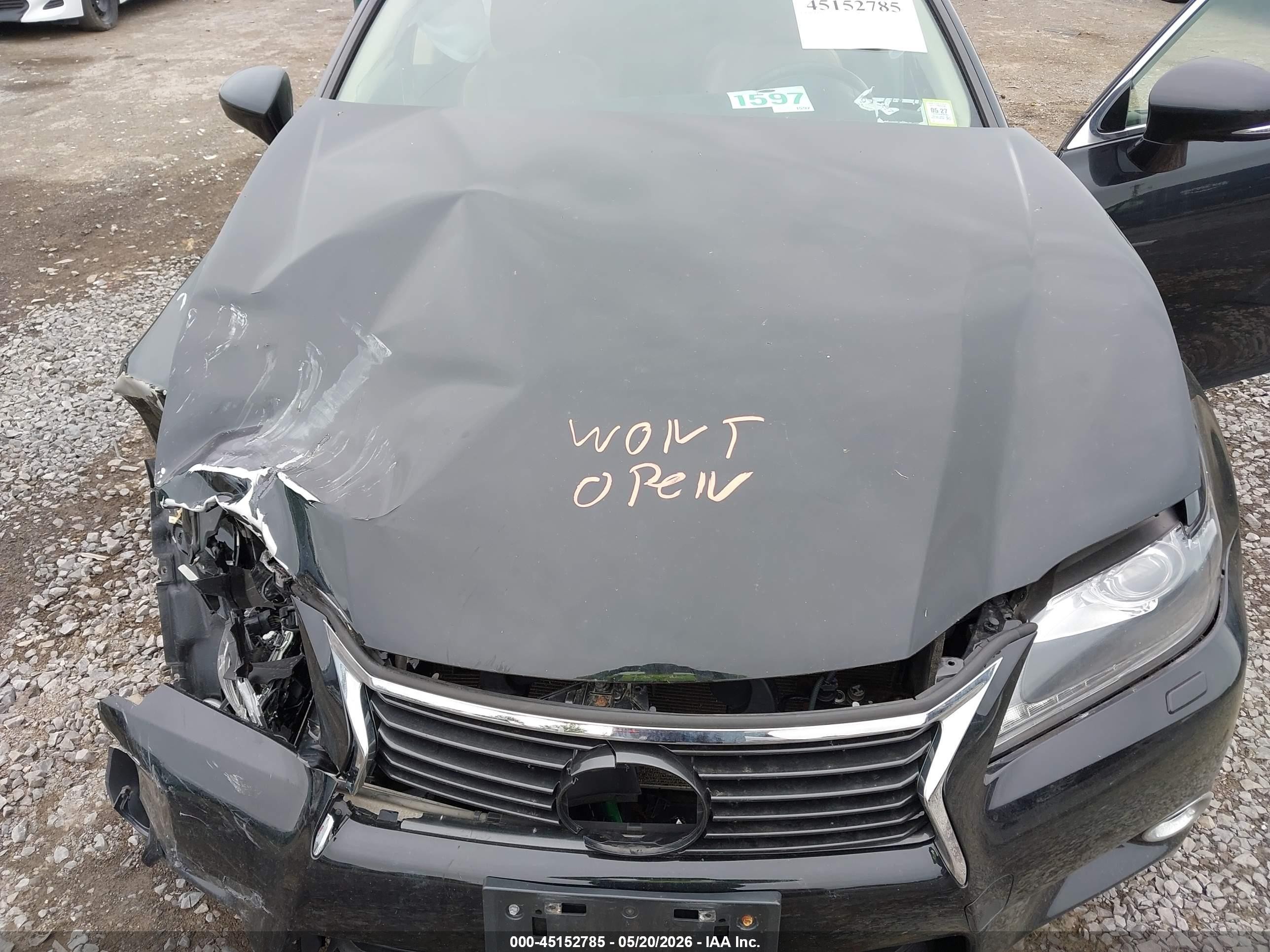 2014 Lexus Gs 350 Black vin: JTHCE1BL8E5024664