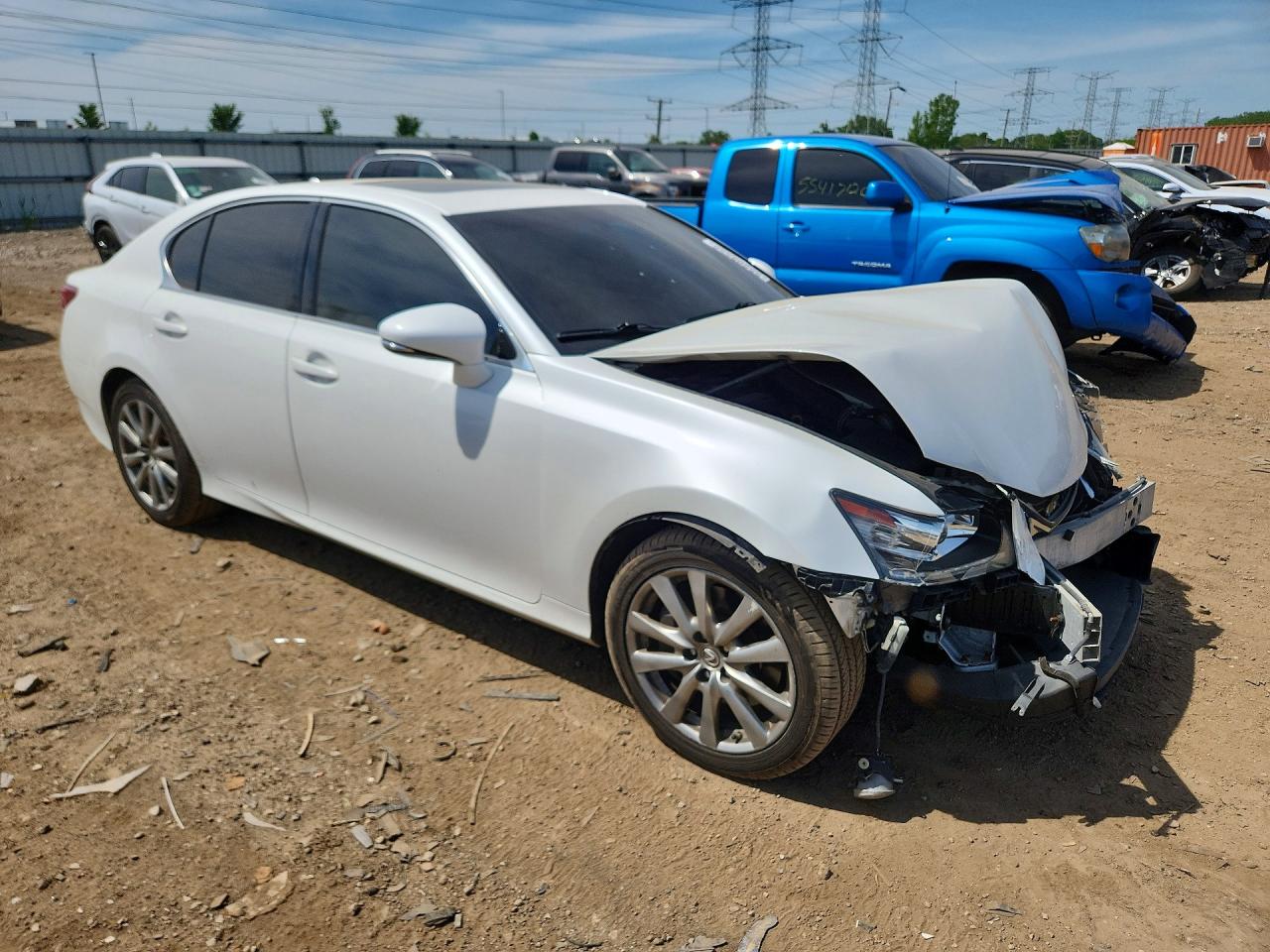 2014 Lexus Gs 350 White vin: JTHCE1BL8E5025801