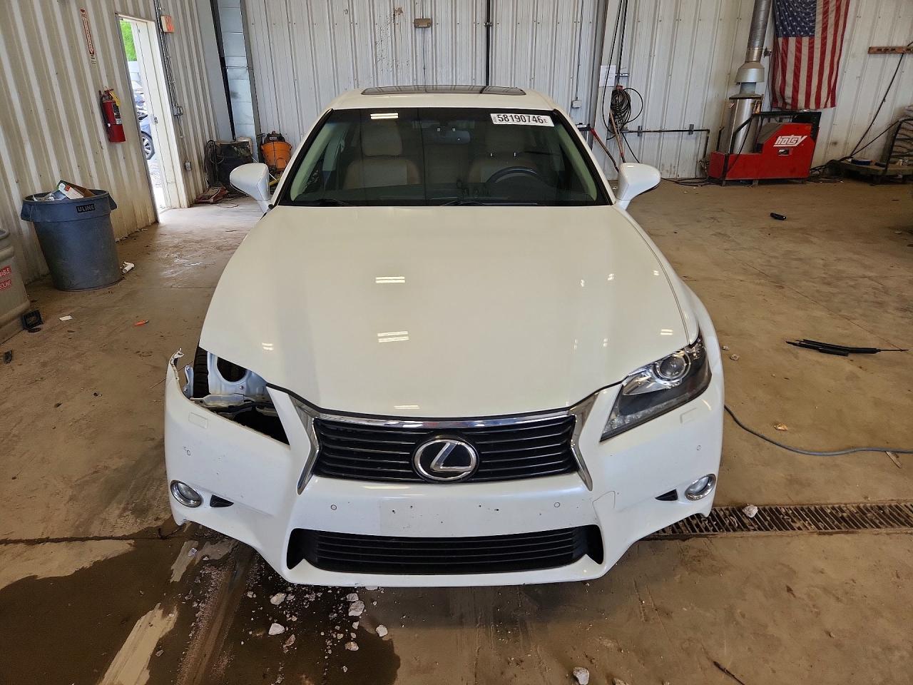 2014 Lexus Gs 350 White vin: JTHCE1BL8E5027516