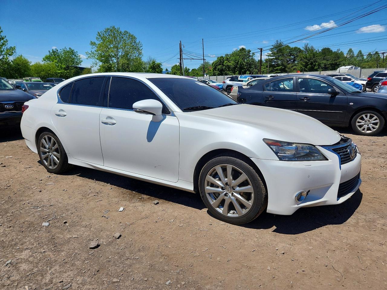 2014 Lexus Gs 350 White vin: JTHCE1BL8E5028116