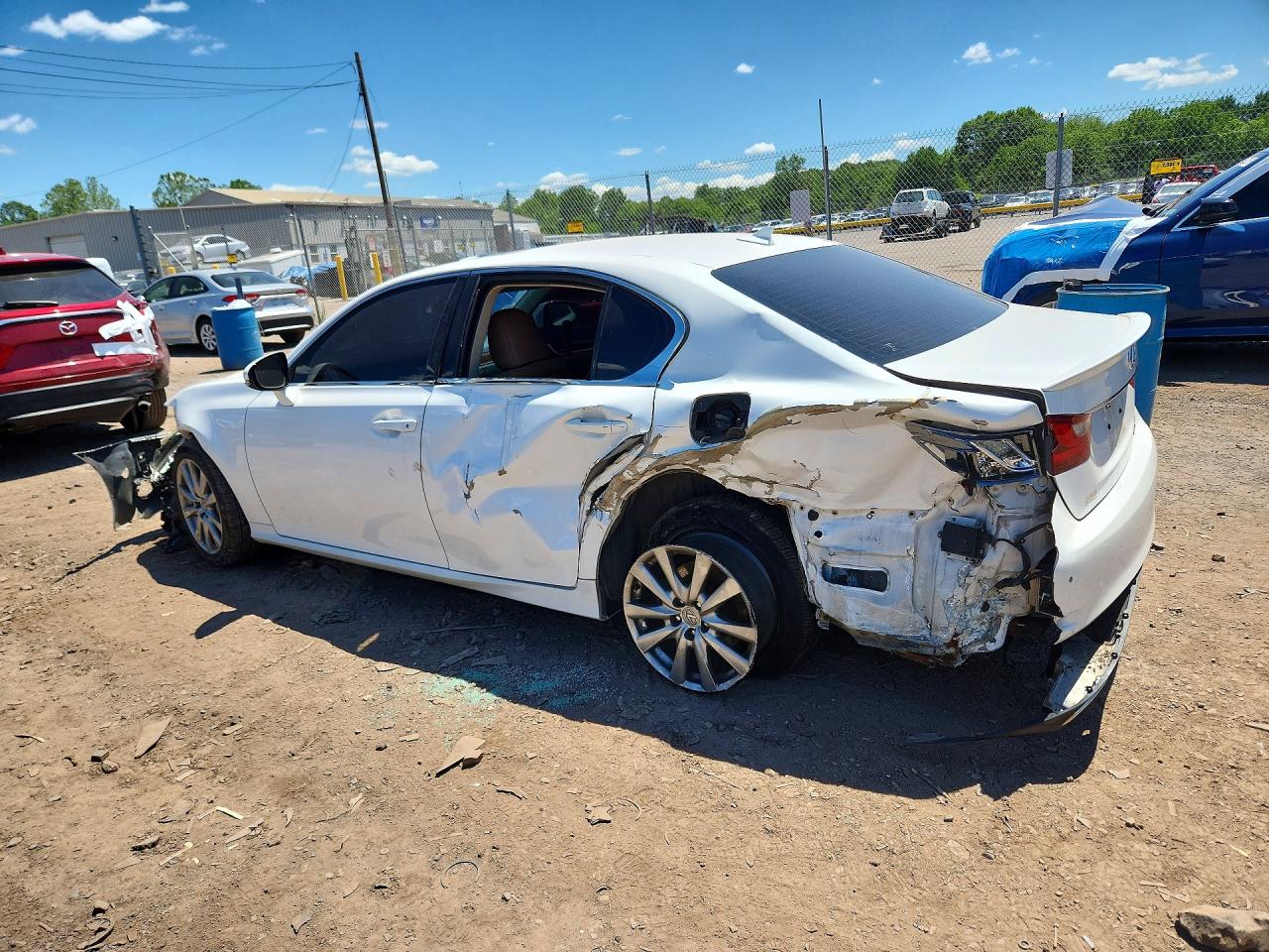 2014 Lexus Gs 350 White vin: JTHCE1BL8E5028116