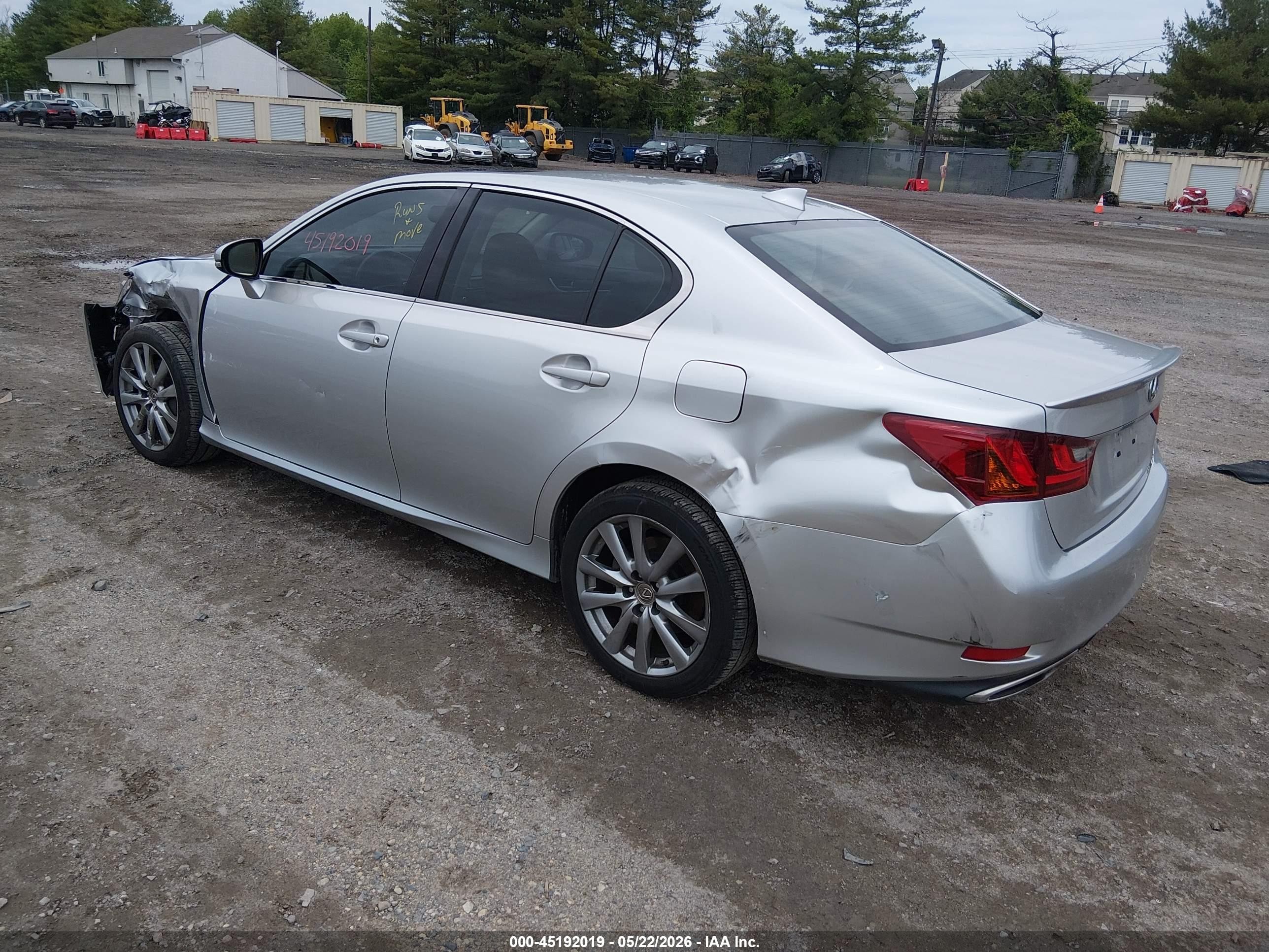 2015 Lexus Gs 350   Silver vin: JTHCE1BL8FA002608