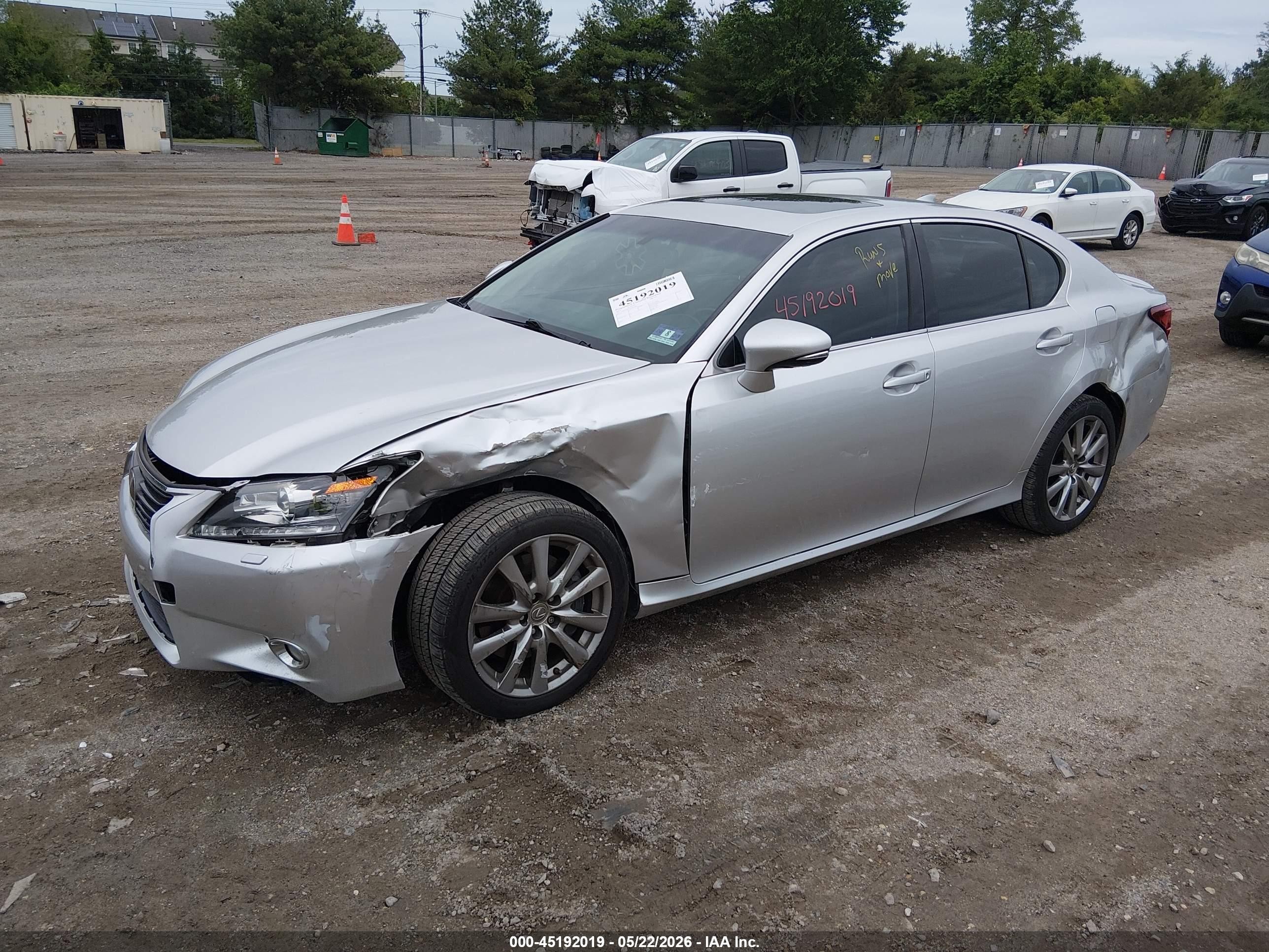 2015 Lexus Gs 350   Silver vin: JTHCE1BL8FA002608