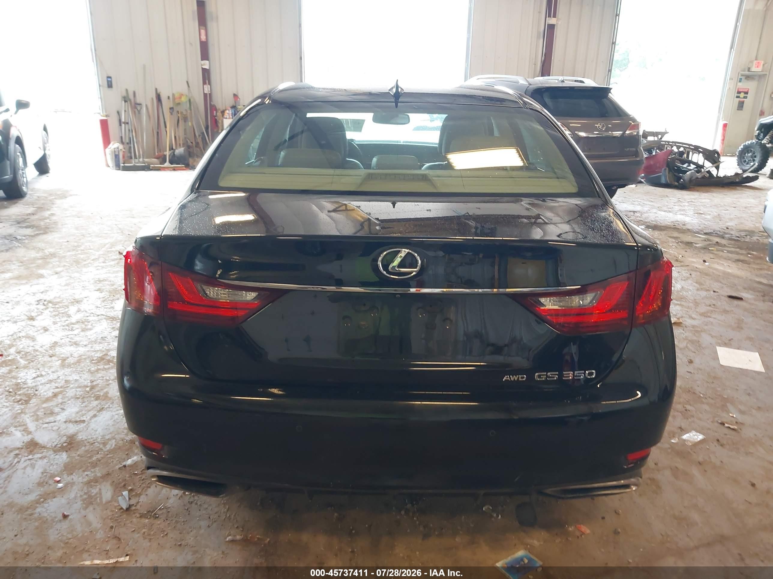 2015 Lexus Gs 350 Black vin: JTHCE1BL8FA002754