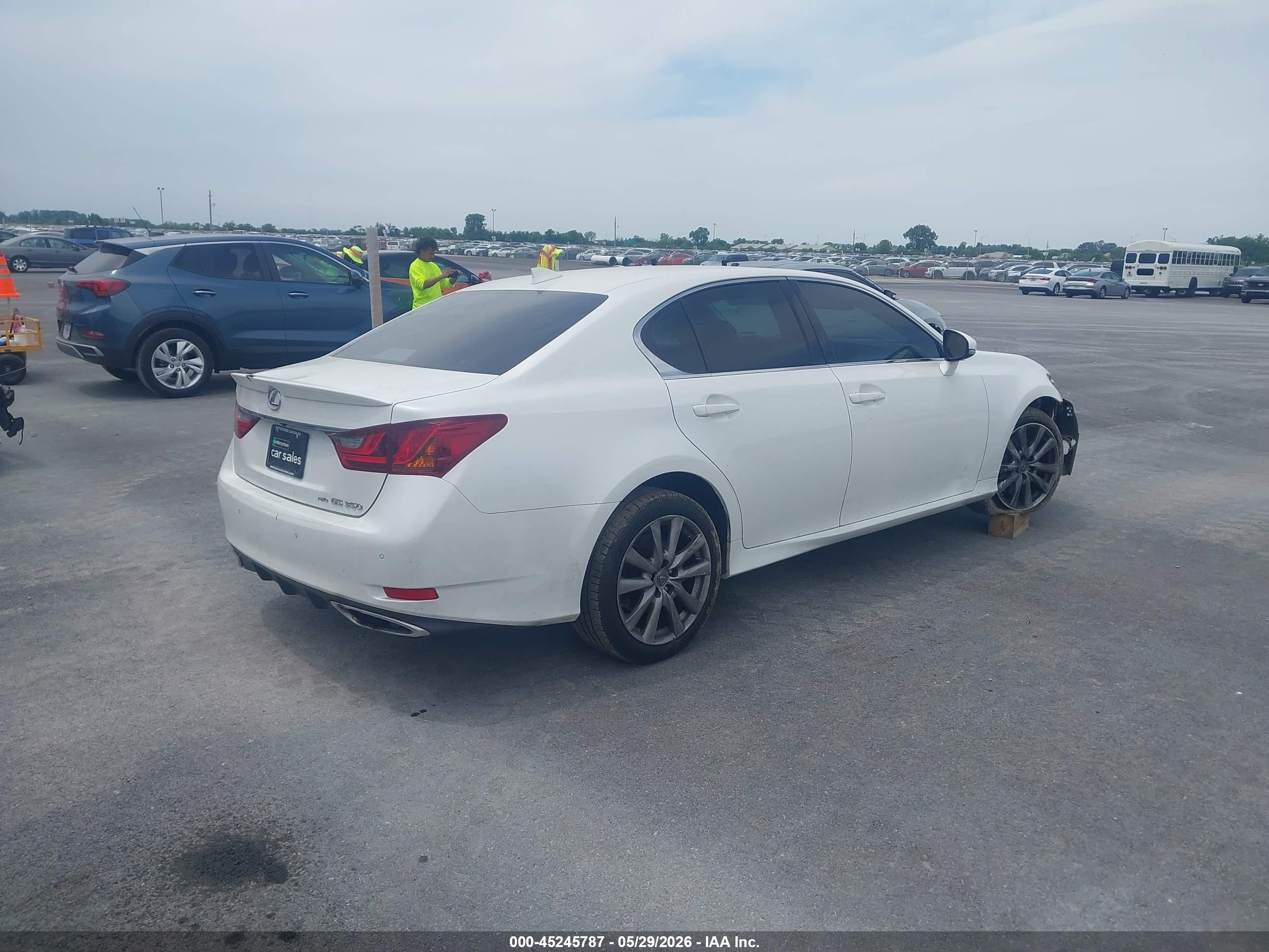 2015 Lexus Gs 350   White vin: JTHCE1BL8FA009266