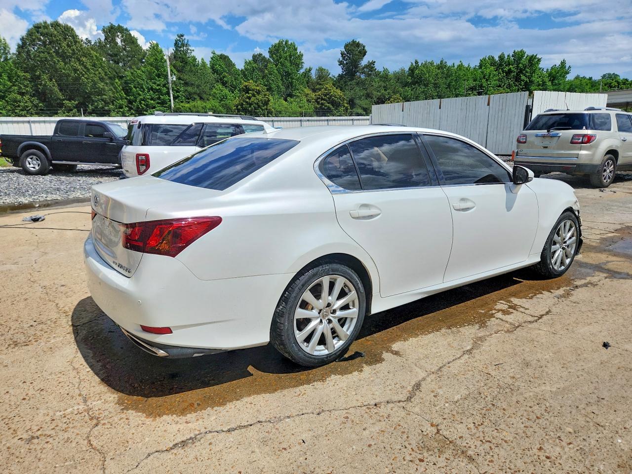 2013 Lexus Gs 350 White vin: JTHCE1BL9D5013509