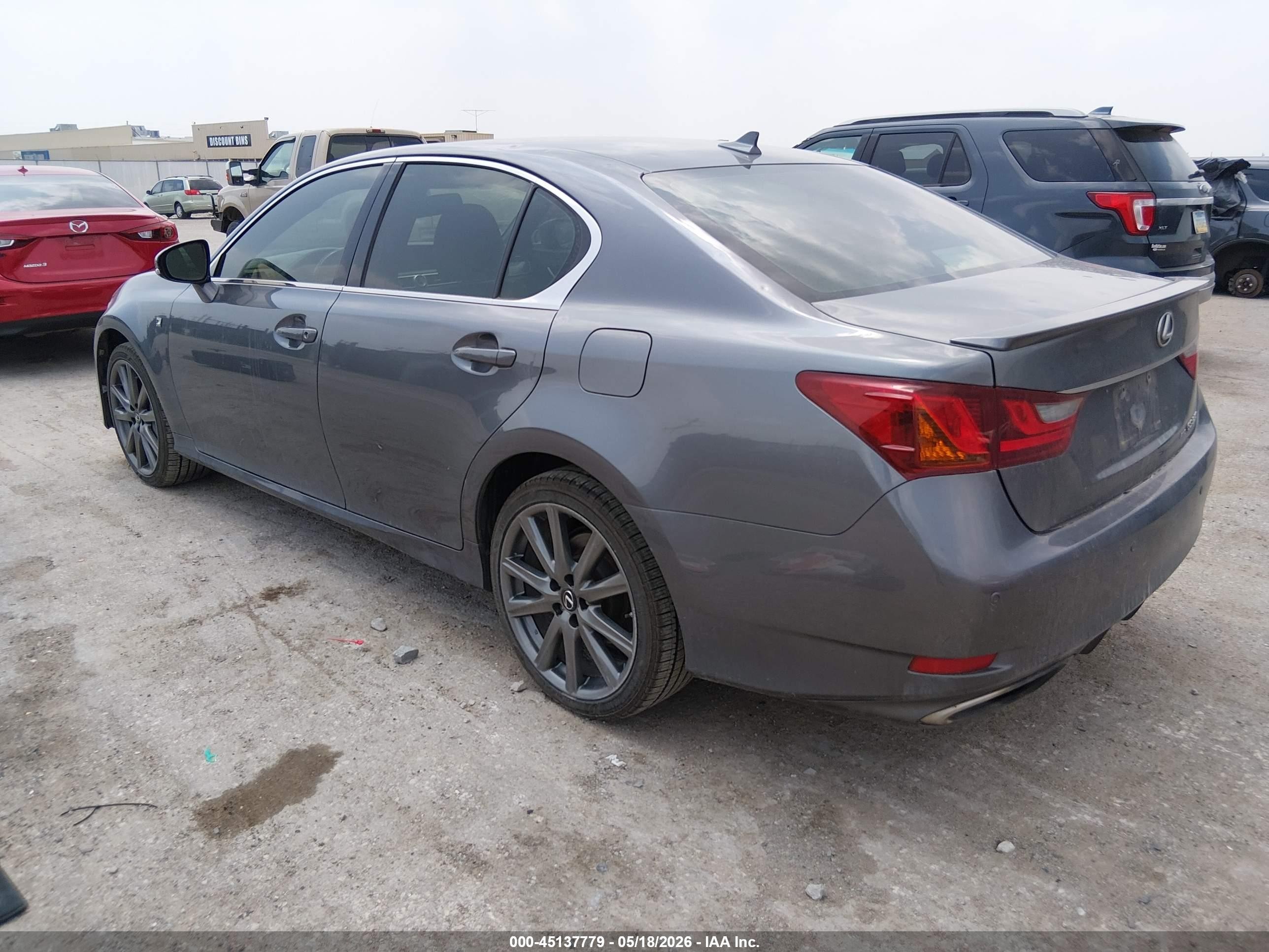 2013 Lexus Gs 350   Gray vin: JTHCE1BL9D5019245
