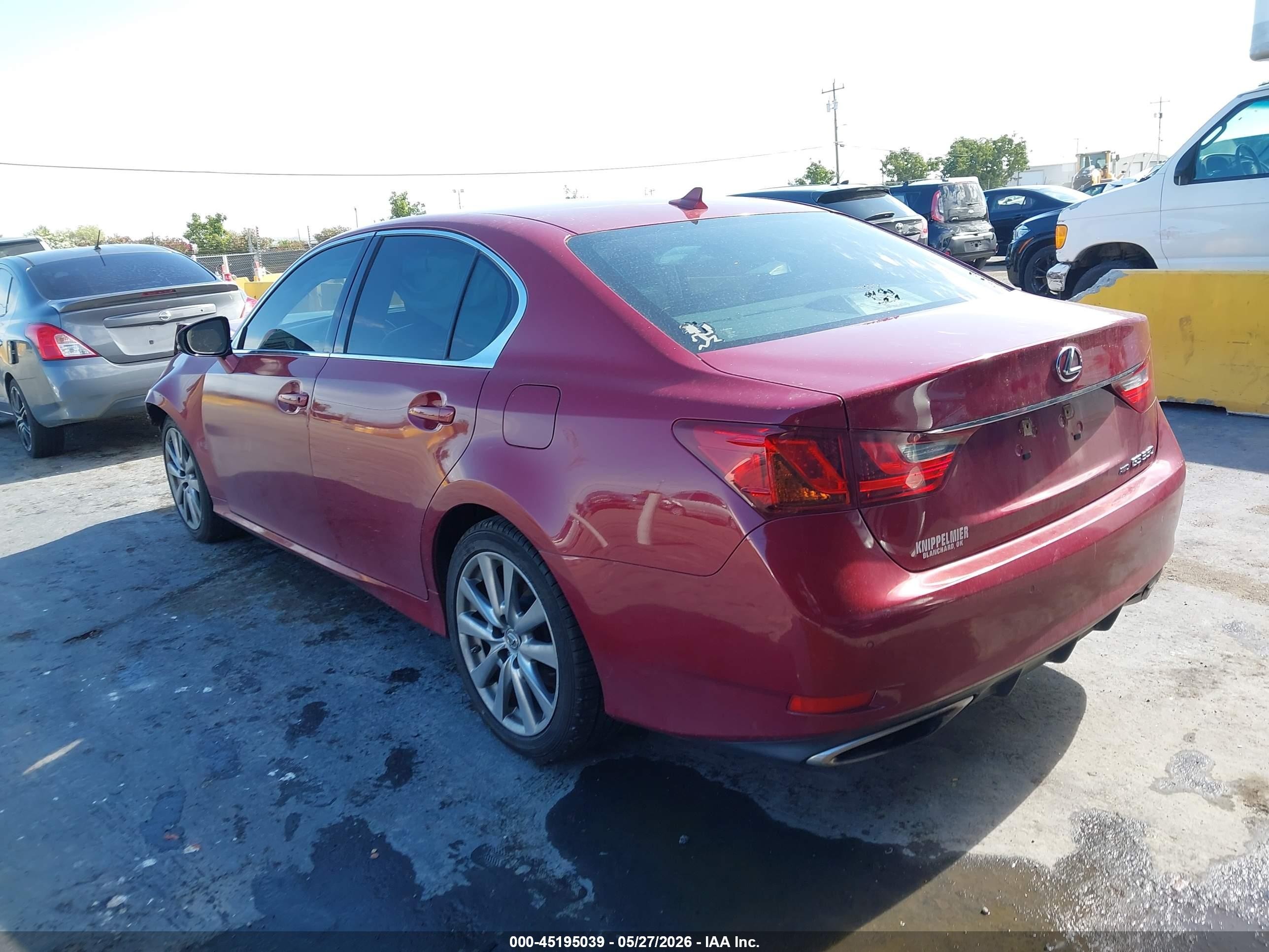 2014 Lexus Gs 350   Burgundy vin: JTHCE1BL9E5027573