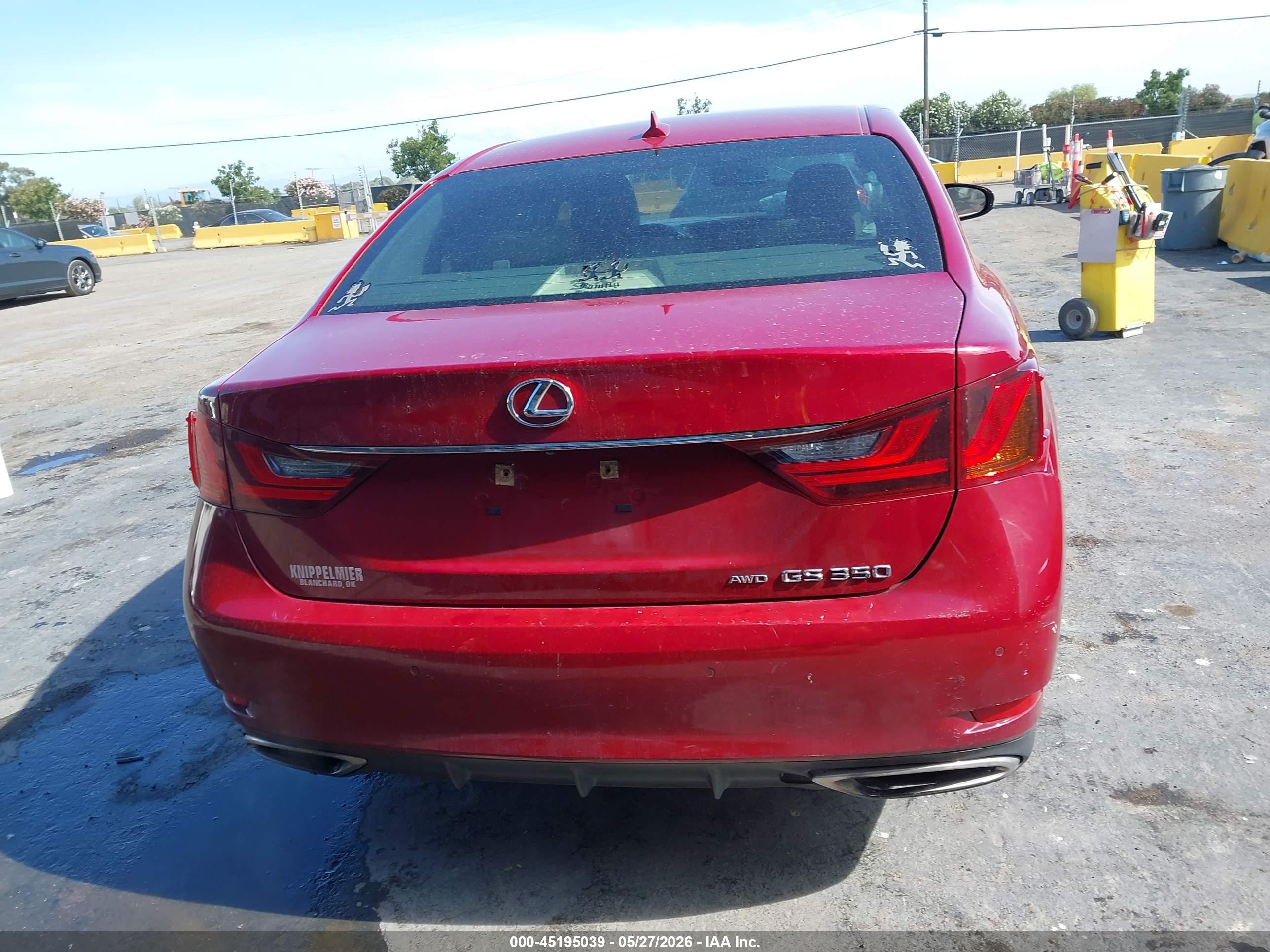 2014 Lexus Gs 350   Burgundy vin: JTHCE1BL9E5027573