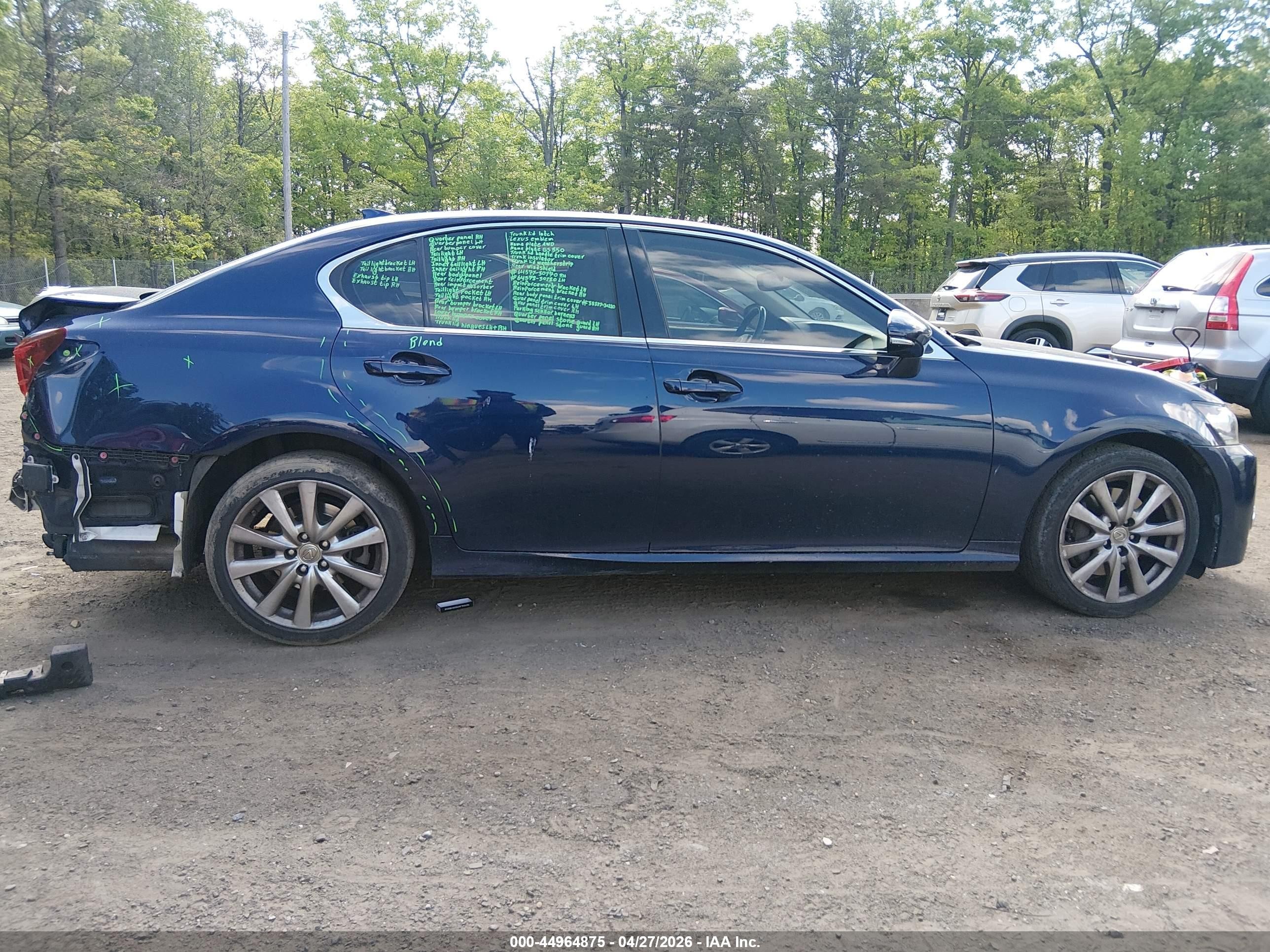 2015 Lexus Gs 350   Blue vin: JTHCE1BL9FA006232