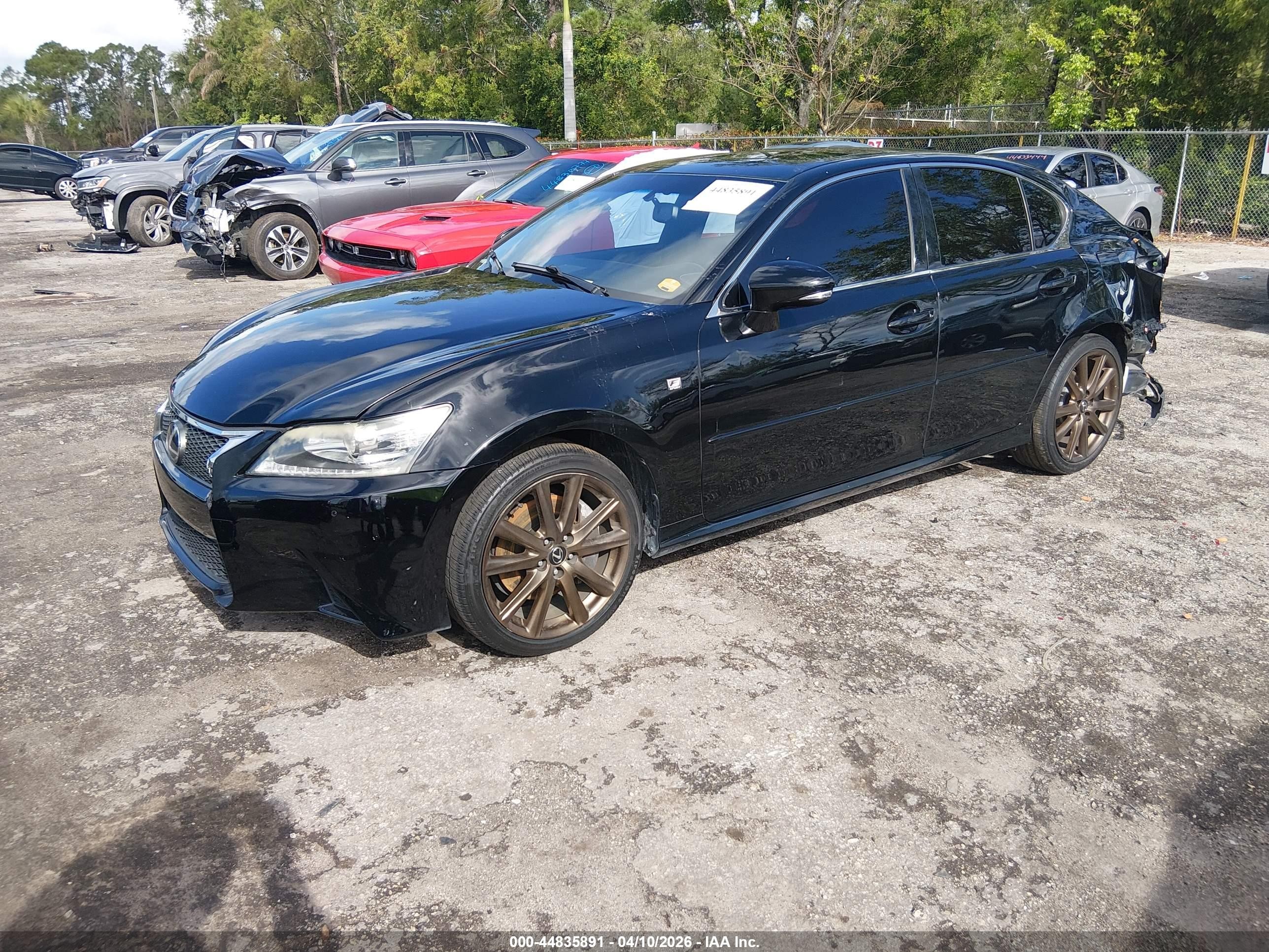 2015 Lexus Gs 350   Black vin: JTHCE1BL9FA008675