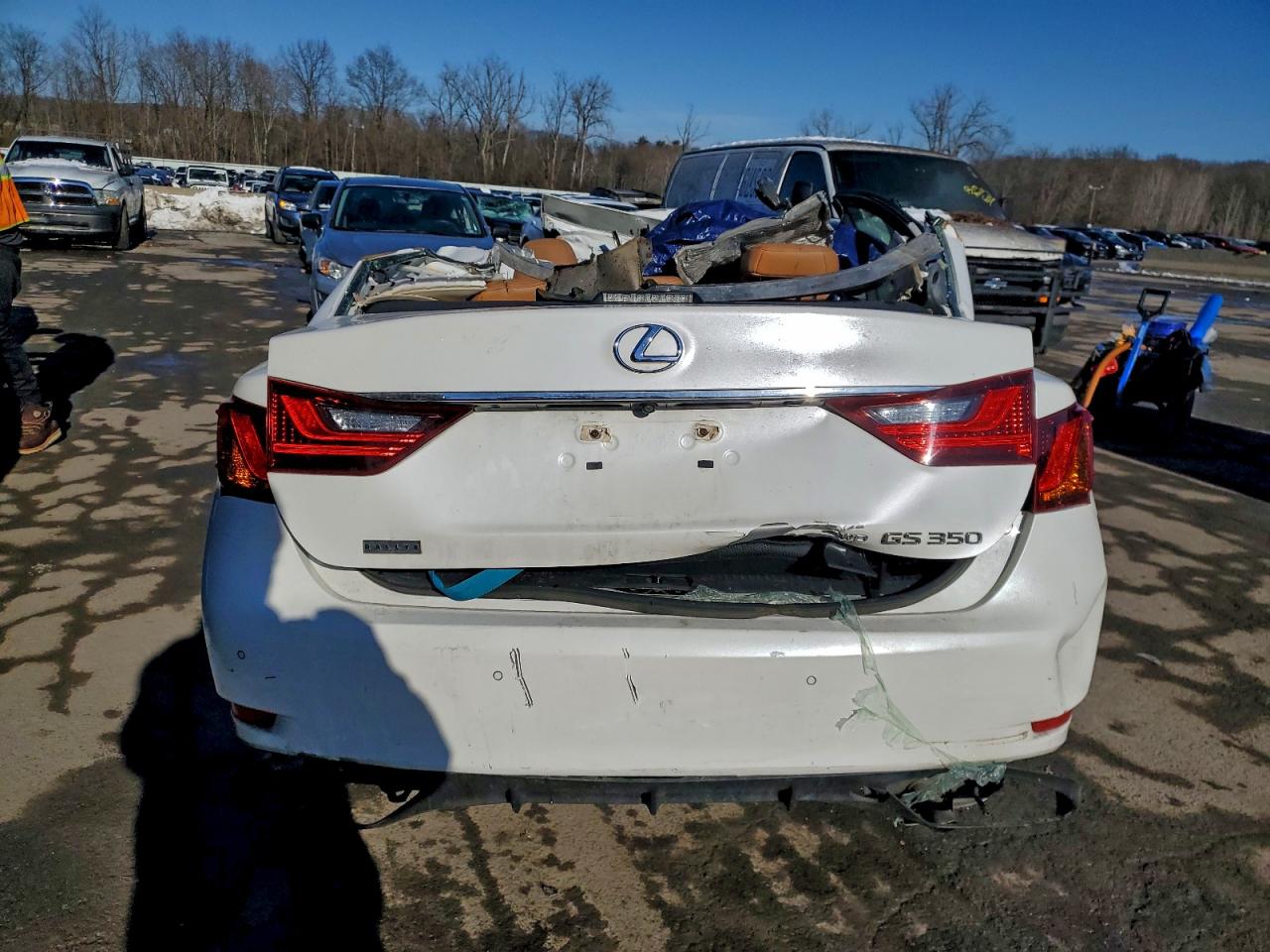 2015 Lexus Gs 350 White vin: JTHCE1BL9FA009048