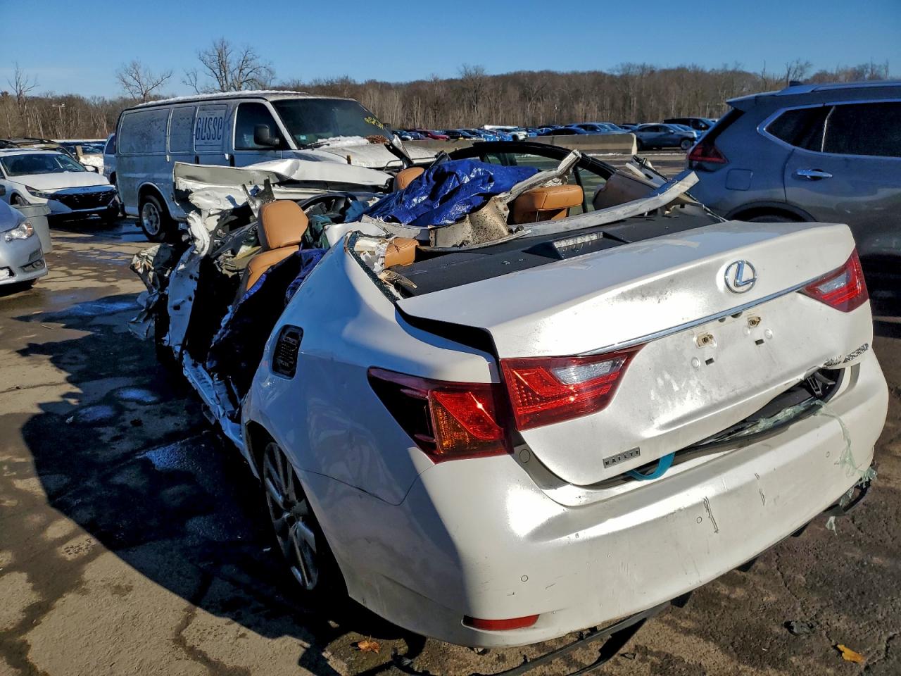 2015 Lexus Gs 350 White vin: JTHCE1BL9FA009048