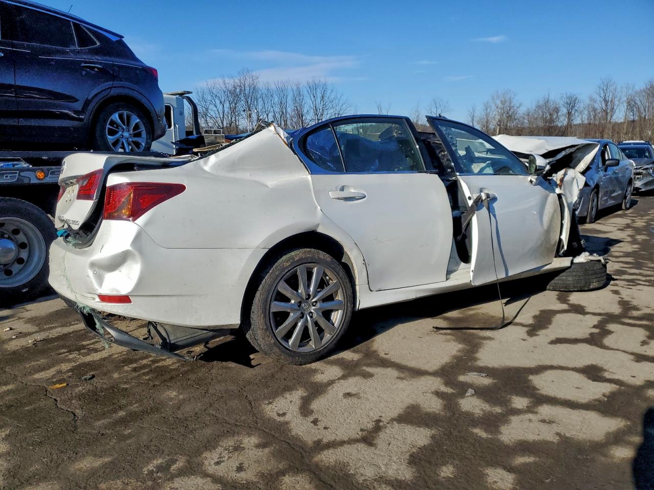 2015 Lexus Gs 350 White vin: JTHCE1BL9FA009048