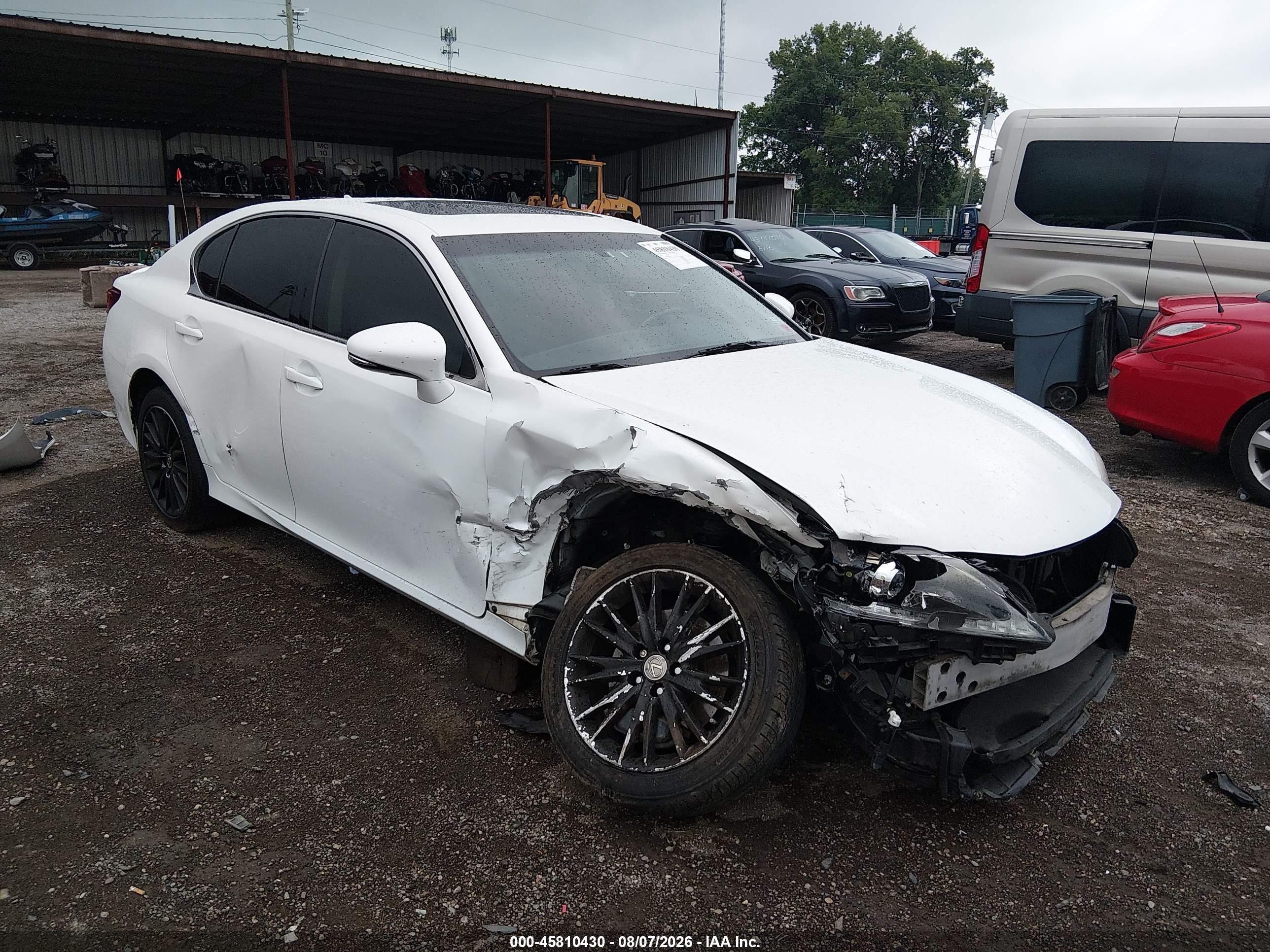 2013 Lexus Gs 350   White vin: JTHCE1BLXD5000221