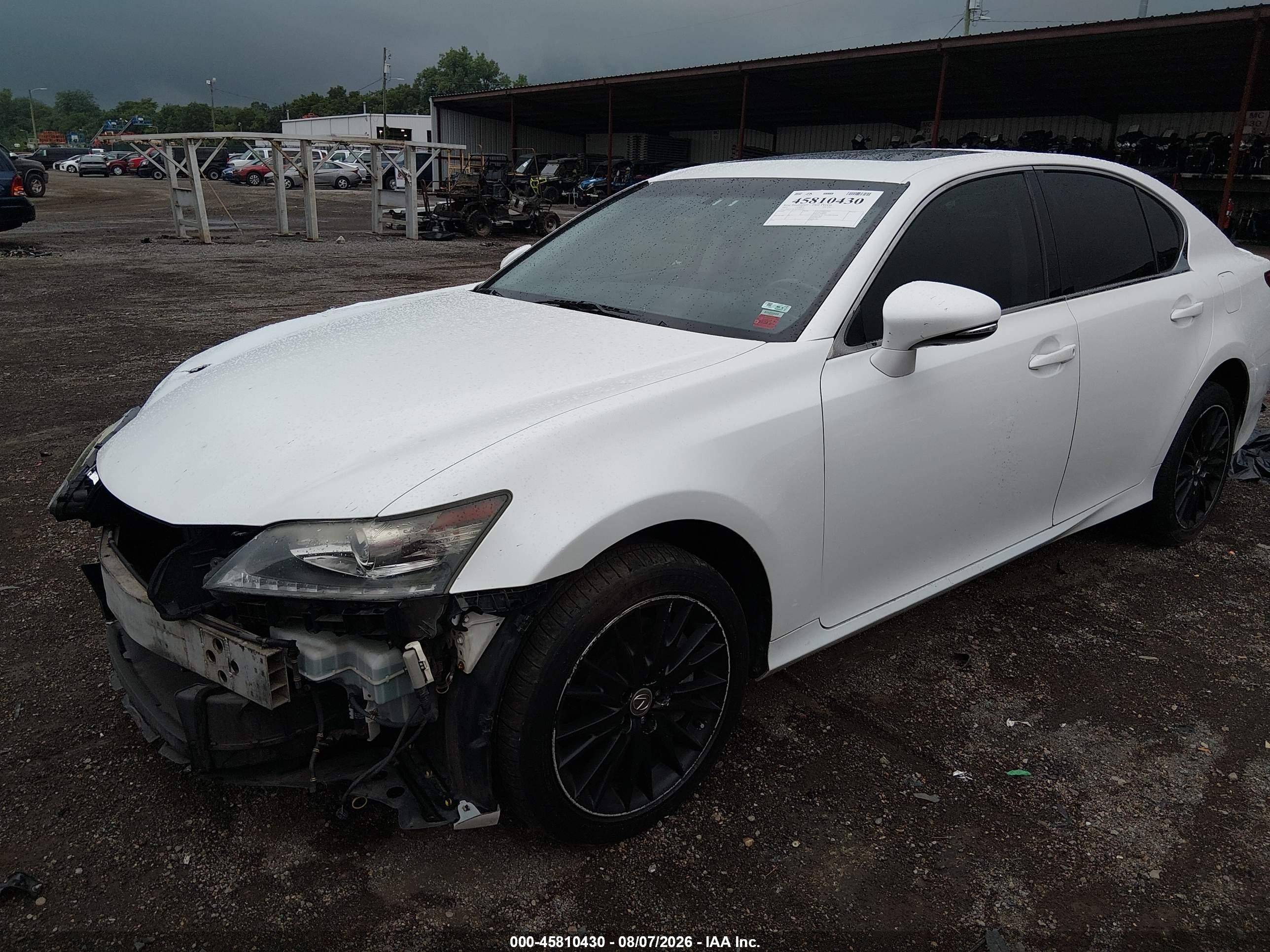 2013 Lexus Gs 350   White vin: JTHCE1BLXD5000221