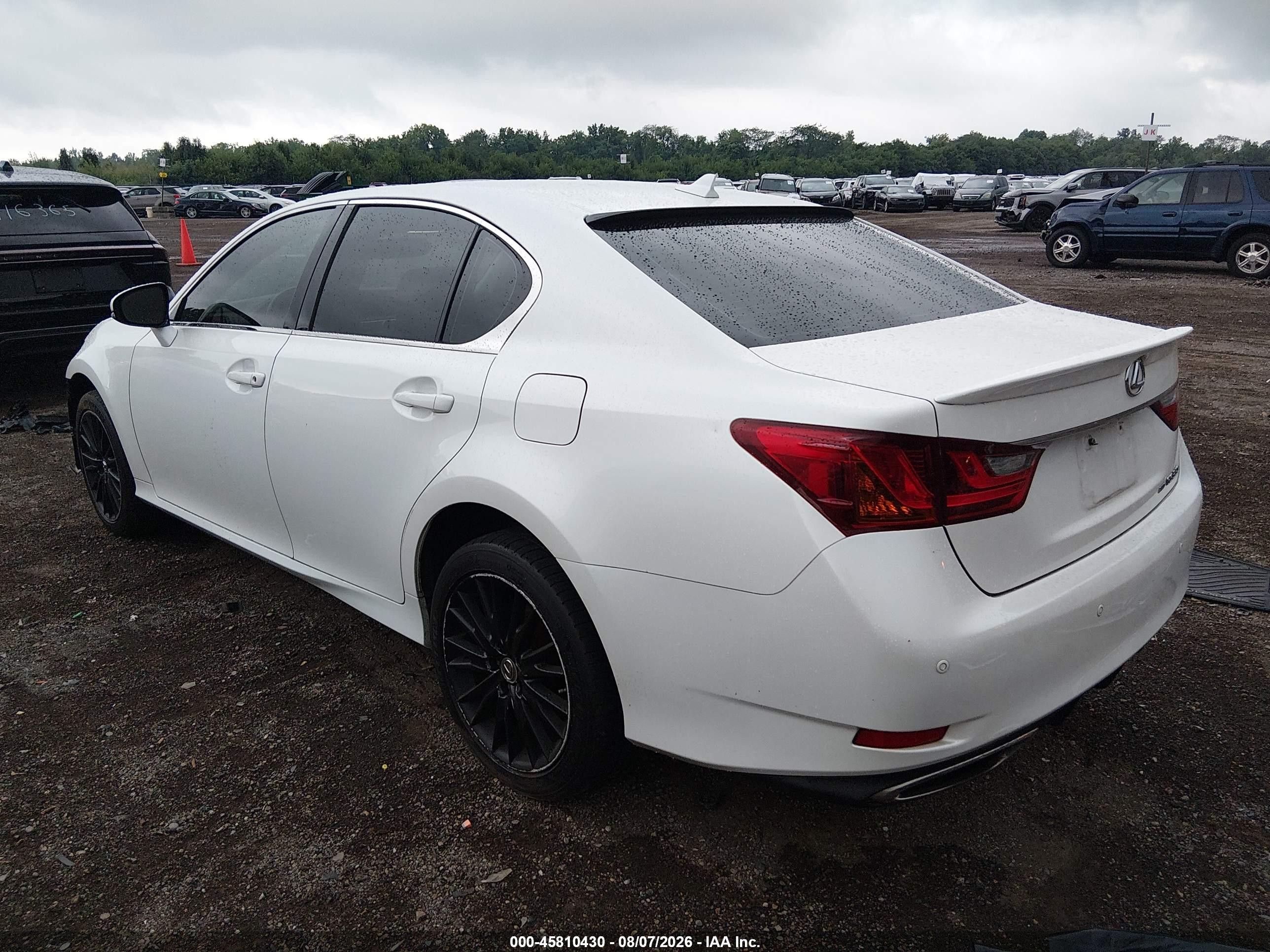 2013 Lexus Gs 350   White vin: JTHCE1BLXD5000221