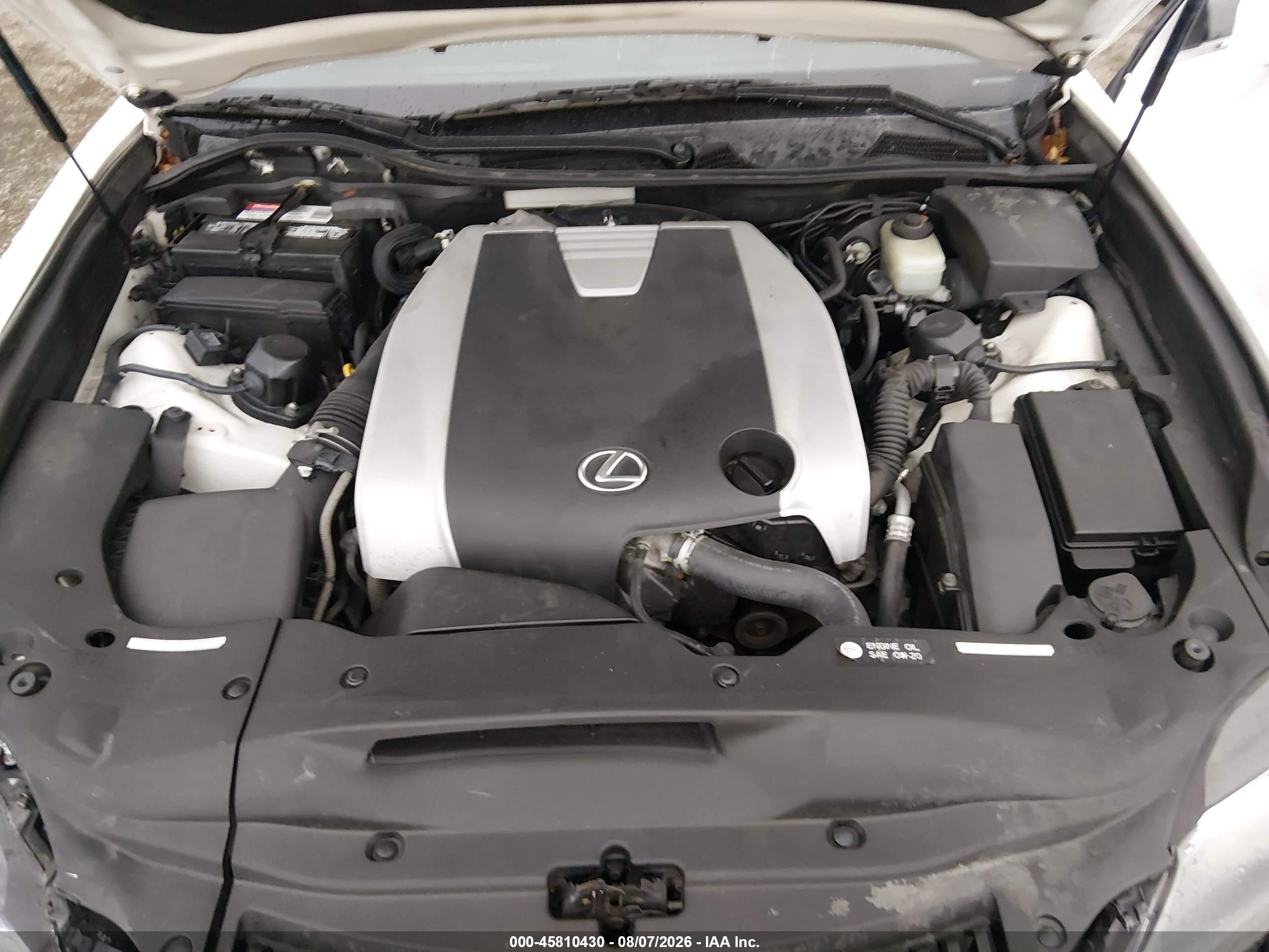 2013 Lexus Gs 350   White vin: JTHCE1BLXD5000221