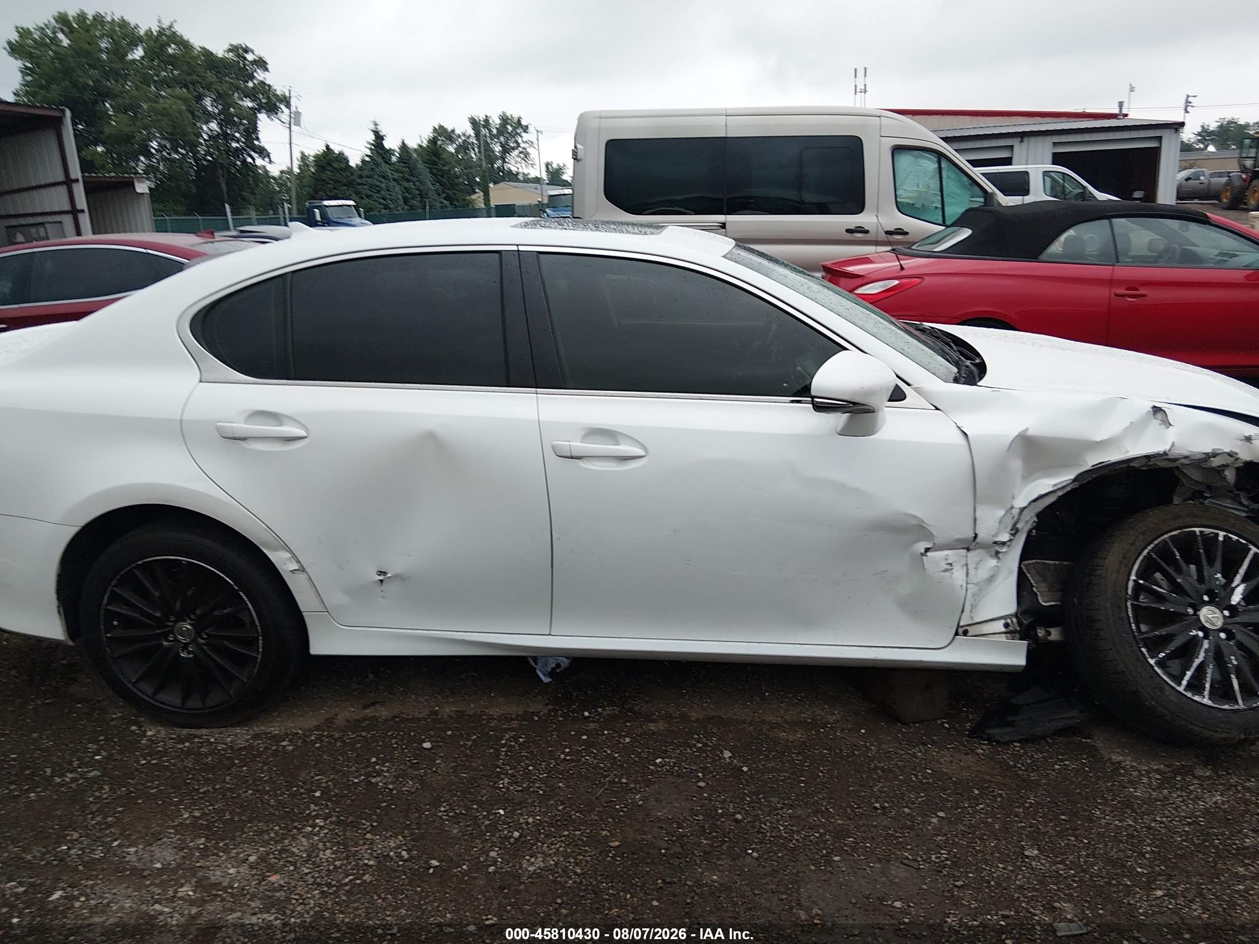 2013 Lexus Gs 350   White vin: JTHCE1BLXD5000221
