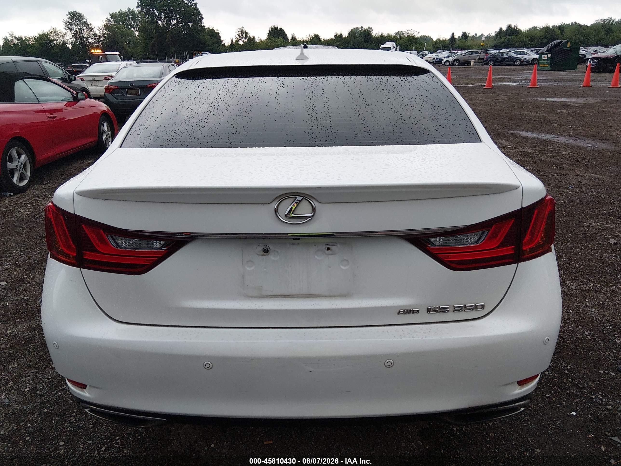2013 Lexus Gs 350   White vin: JTHCE1BLXD5000221