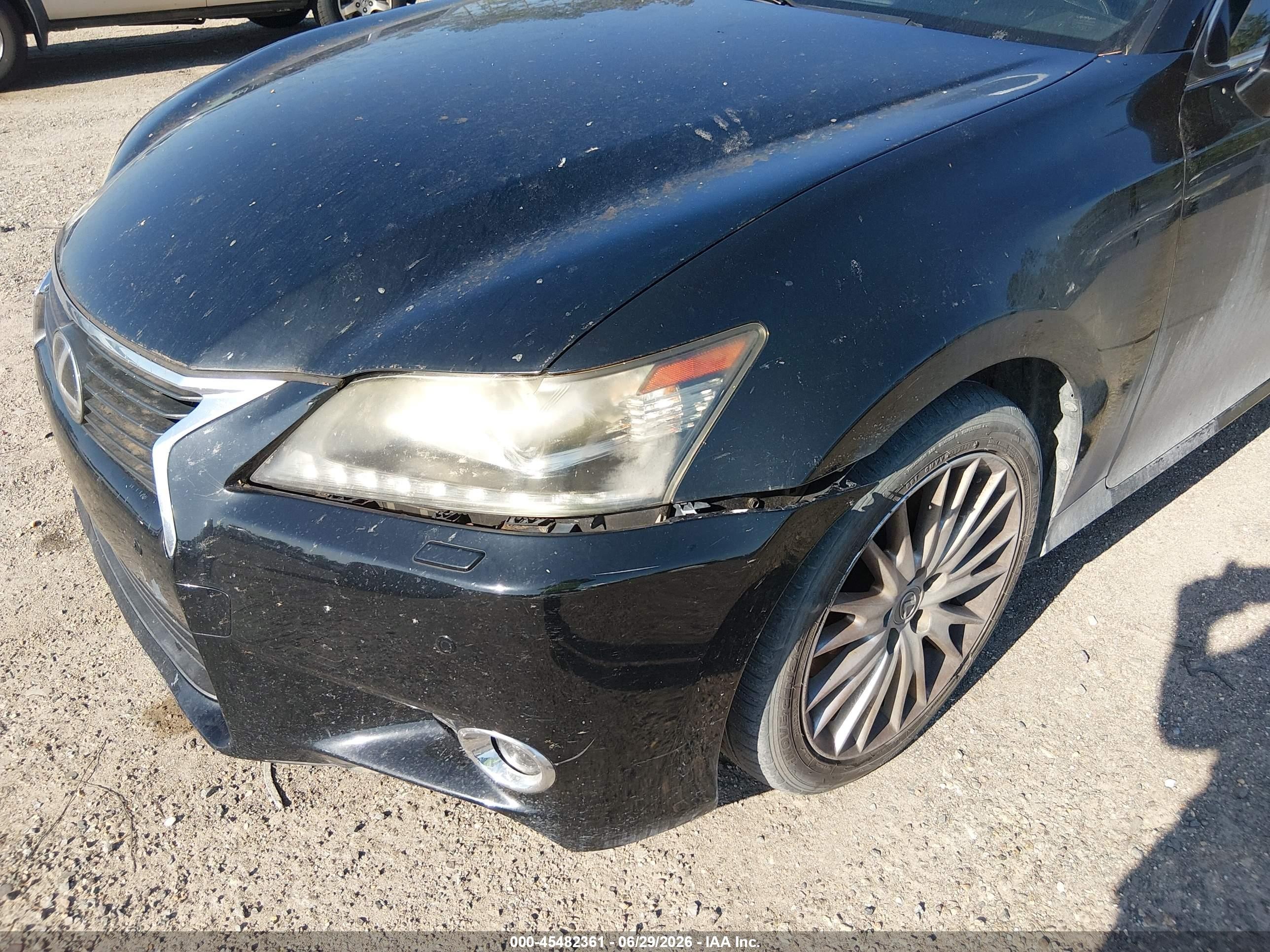 2013 Lexus Gs 350 Black vin: JTHCE1BLXD5001420