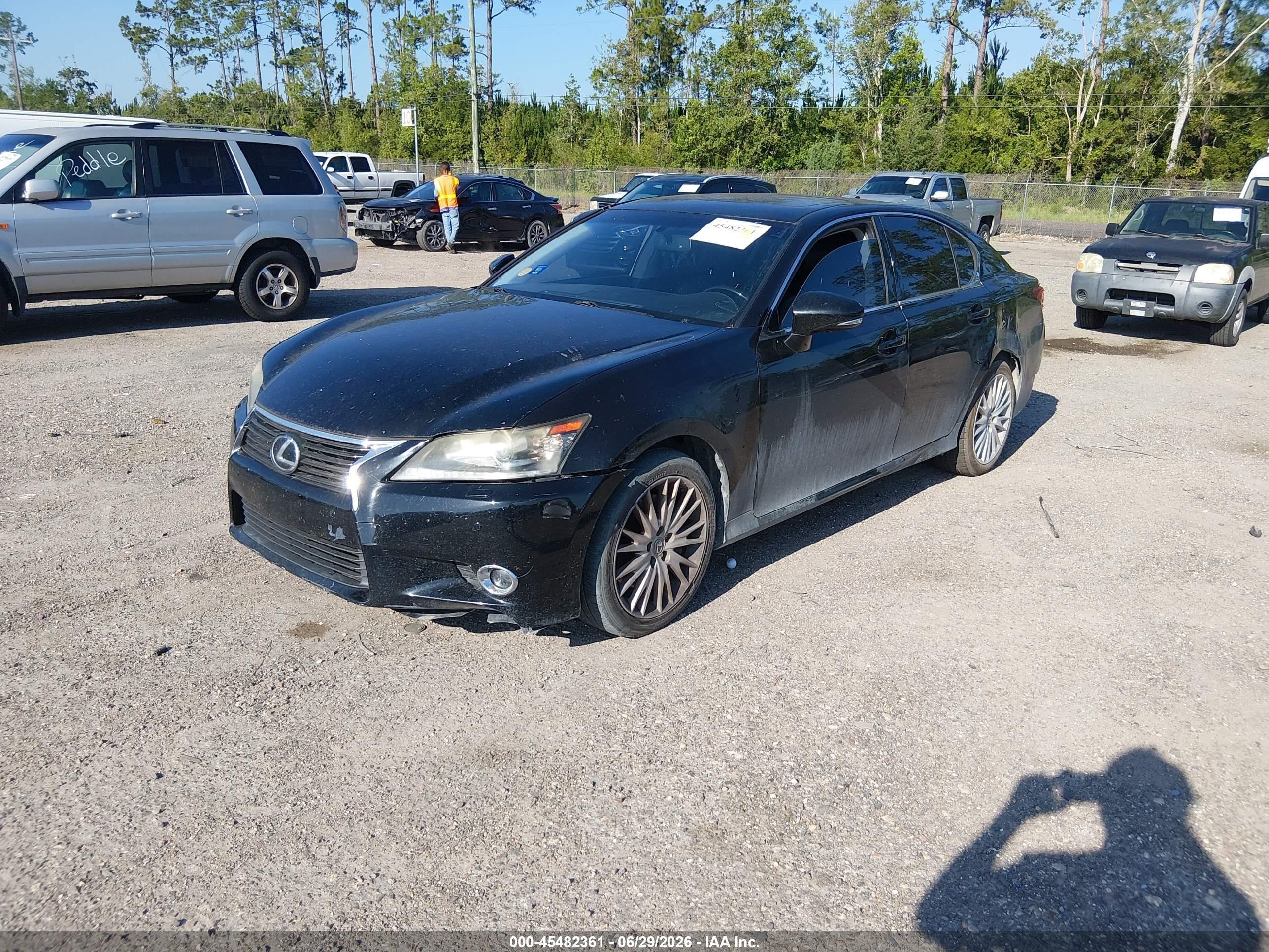 2013 Lexus Gs 350 Black vin: JTHCE1BLXD5001420