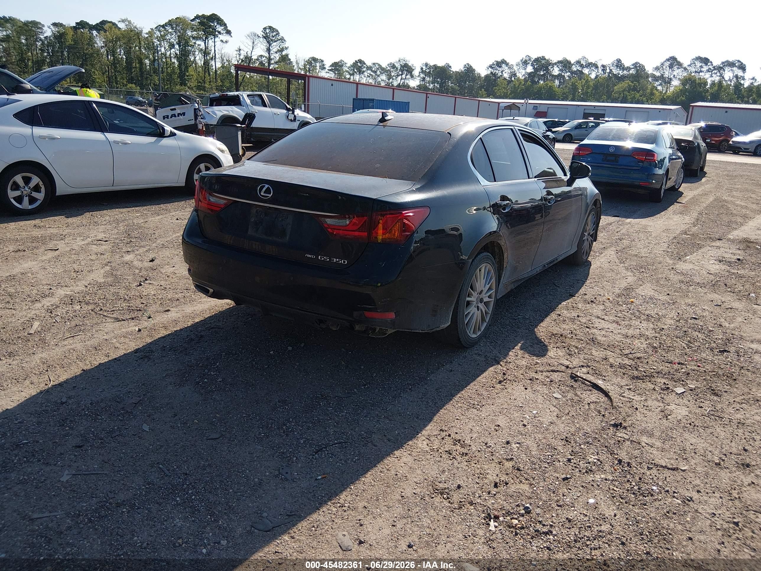 2013 Lexus Gs 350 Black vin: JTHCE1BLXD5001420