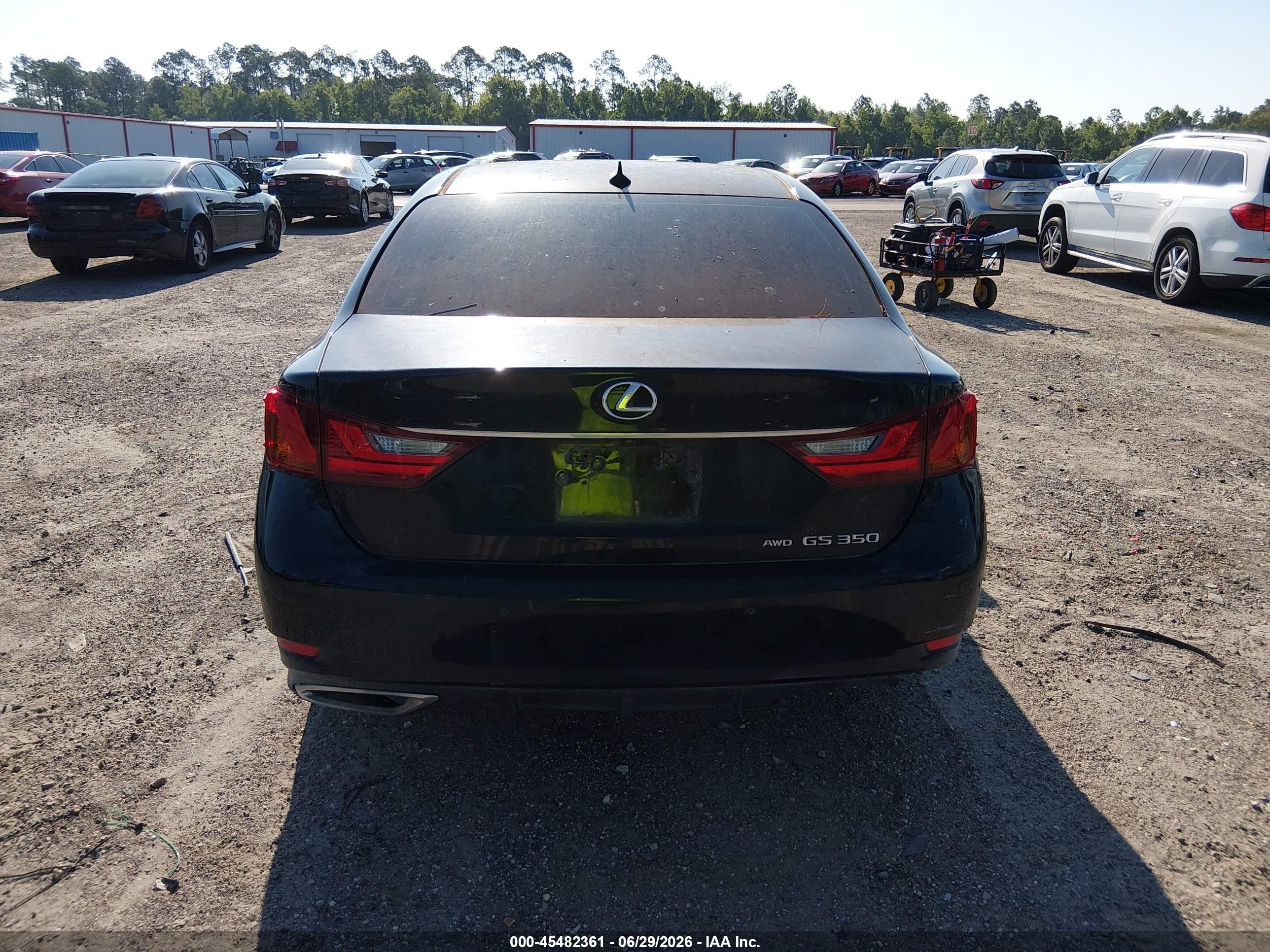 2013 Lexus Gs 350 Black vin: JTHCE1BLXD5001420