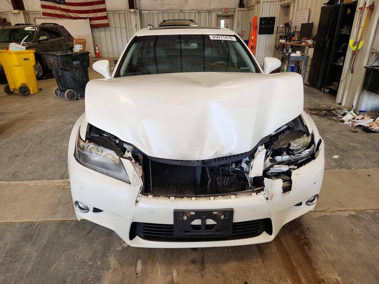 2013 Lexus Gs 350 White vin: JTHCE1BLXD5005192