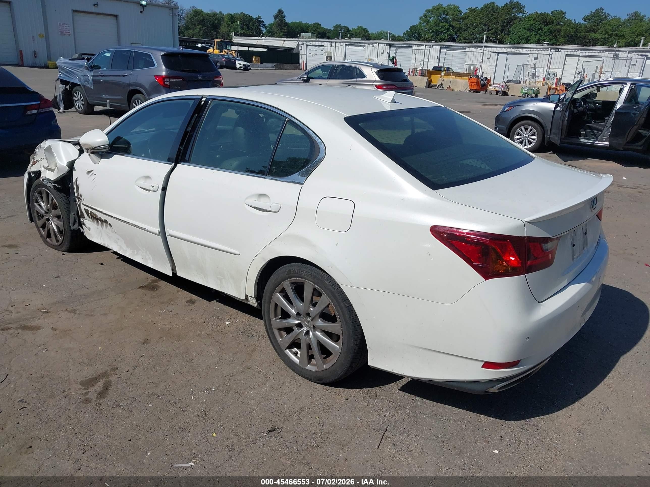 2014 Lexus Gs 350   White vin: JTHCE1BLXE5020552